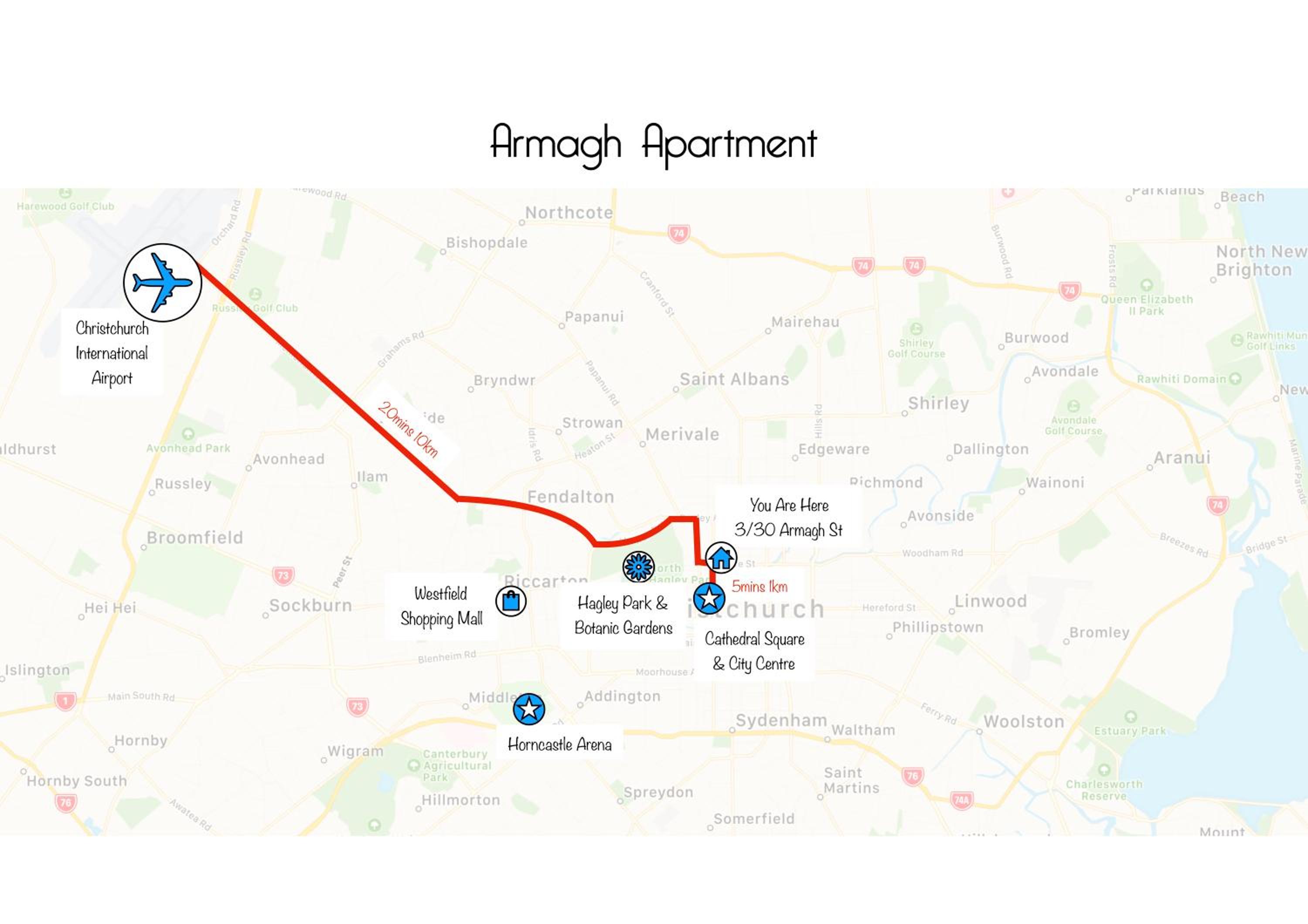 Armagh Apartment 3 - Christchurch Holiday Homes