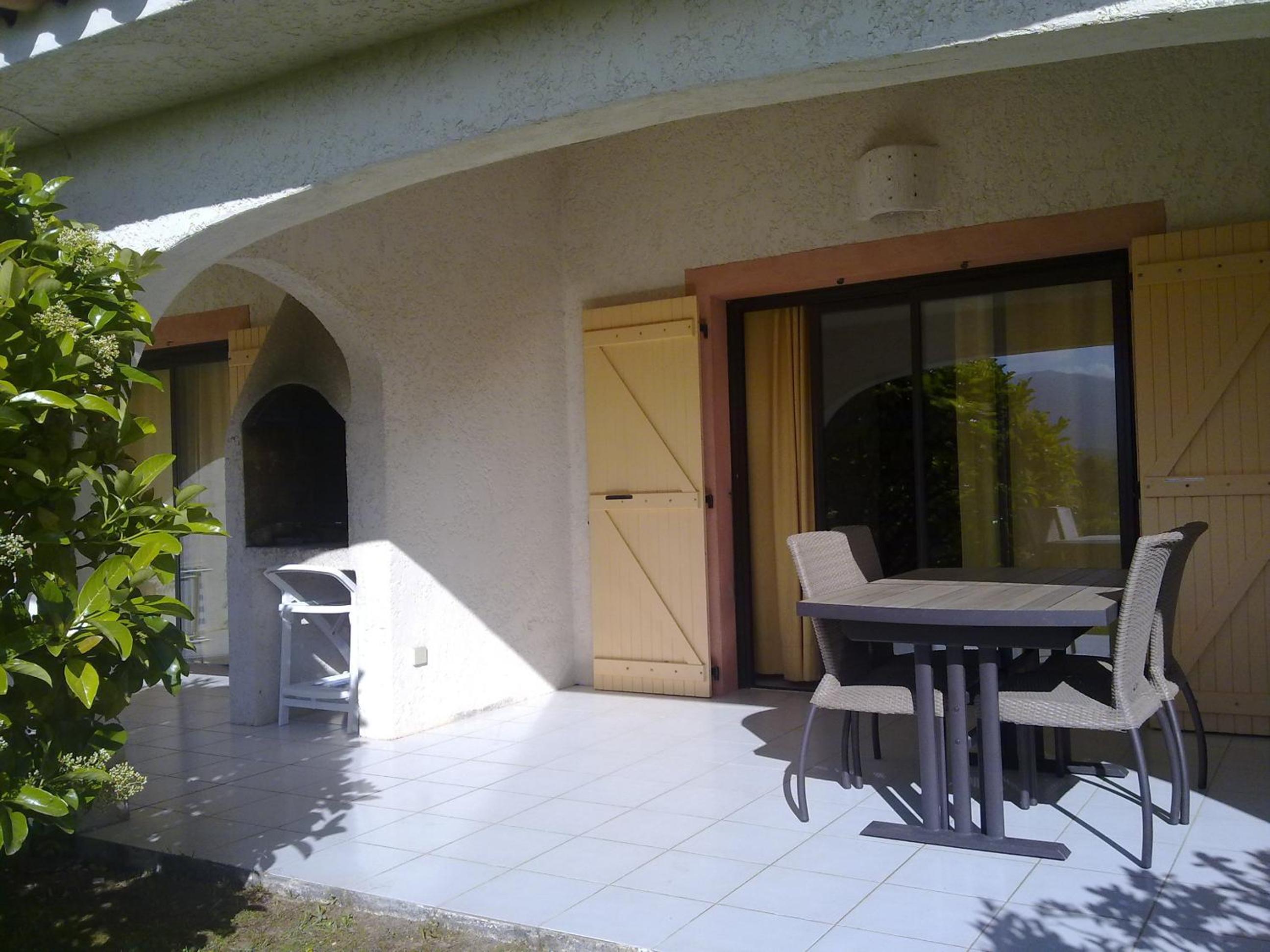 outdoor BBQ area