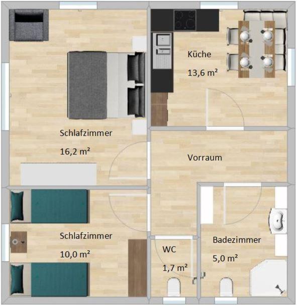 Ferienwohnung Stoff view 4