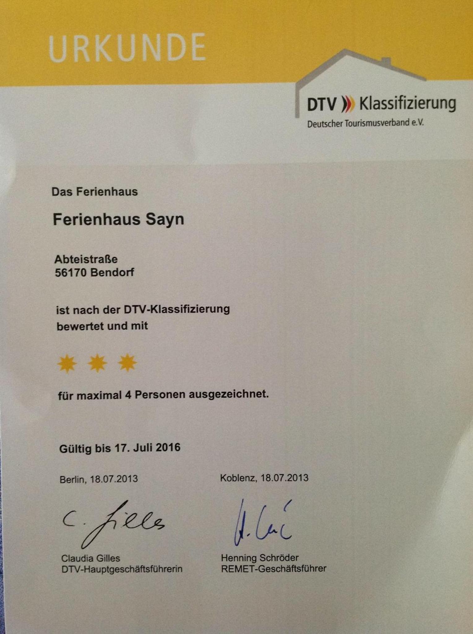 Ferienhaus Sayn bei Koblenz