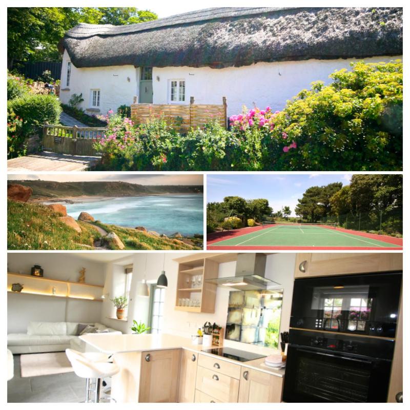 Putsborough Manor - 3 Self Catering Cottages Our Beach is dog friendly all year! On site Tennis & Play Area Paddock Spa baths Gas BBQs Private Gardens Supe view 5