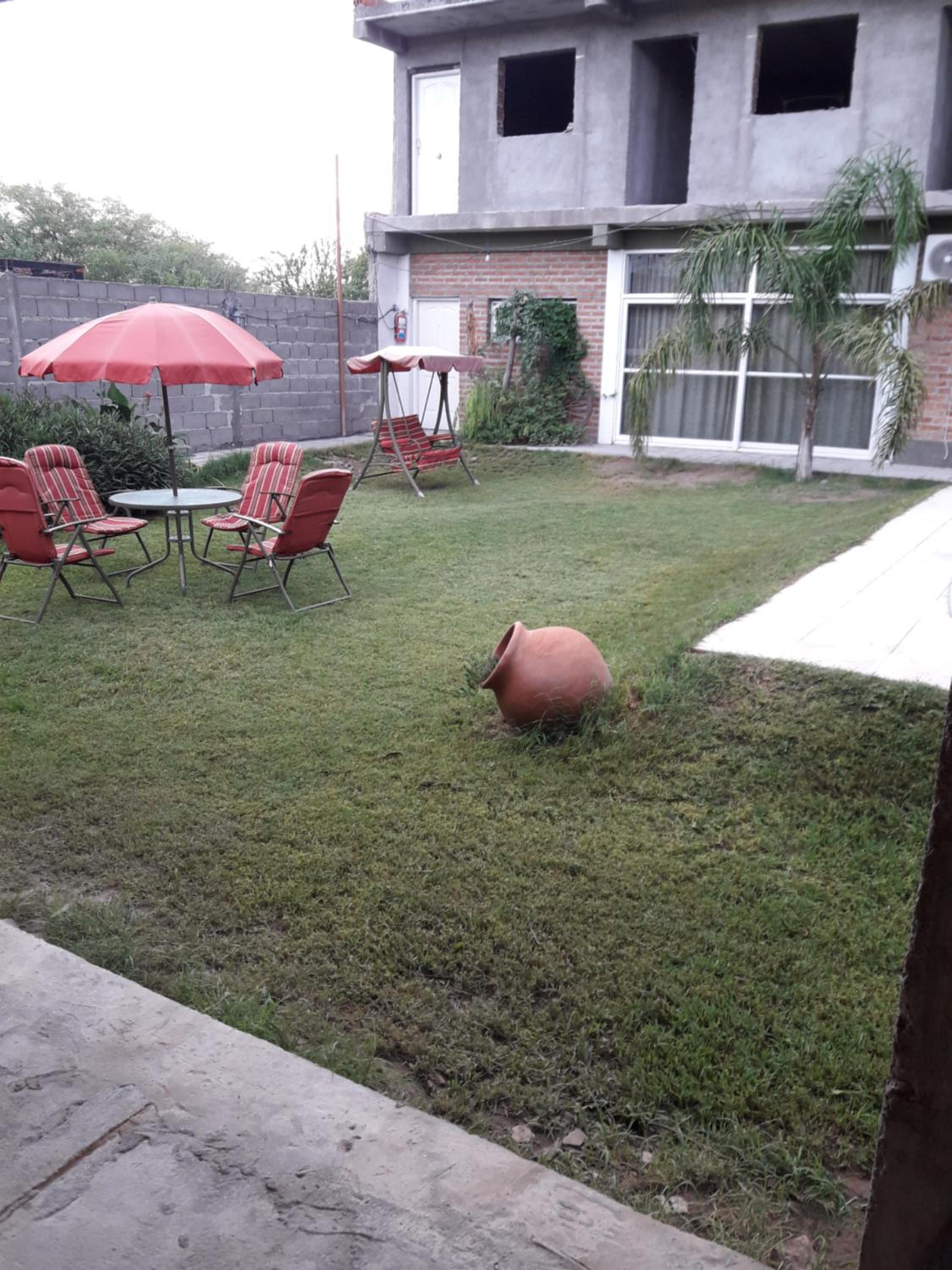 outdoor BBQ area