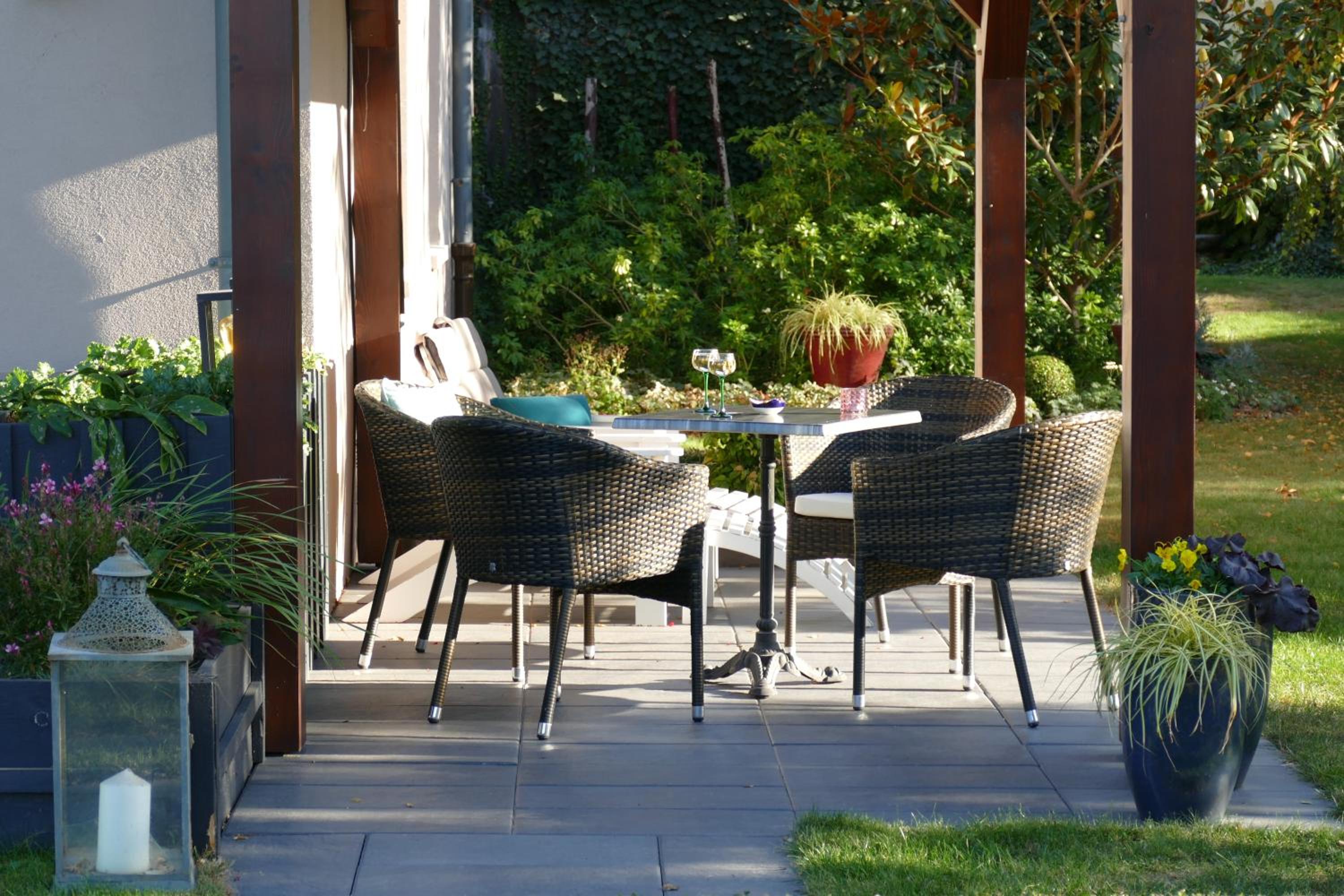 outdoor BBQ area