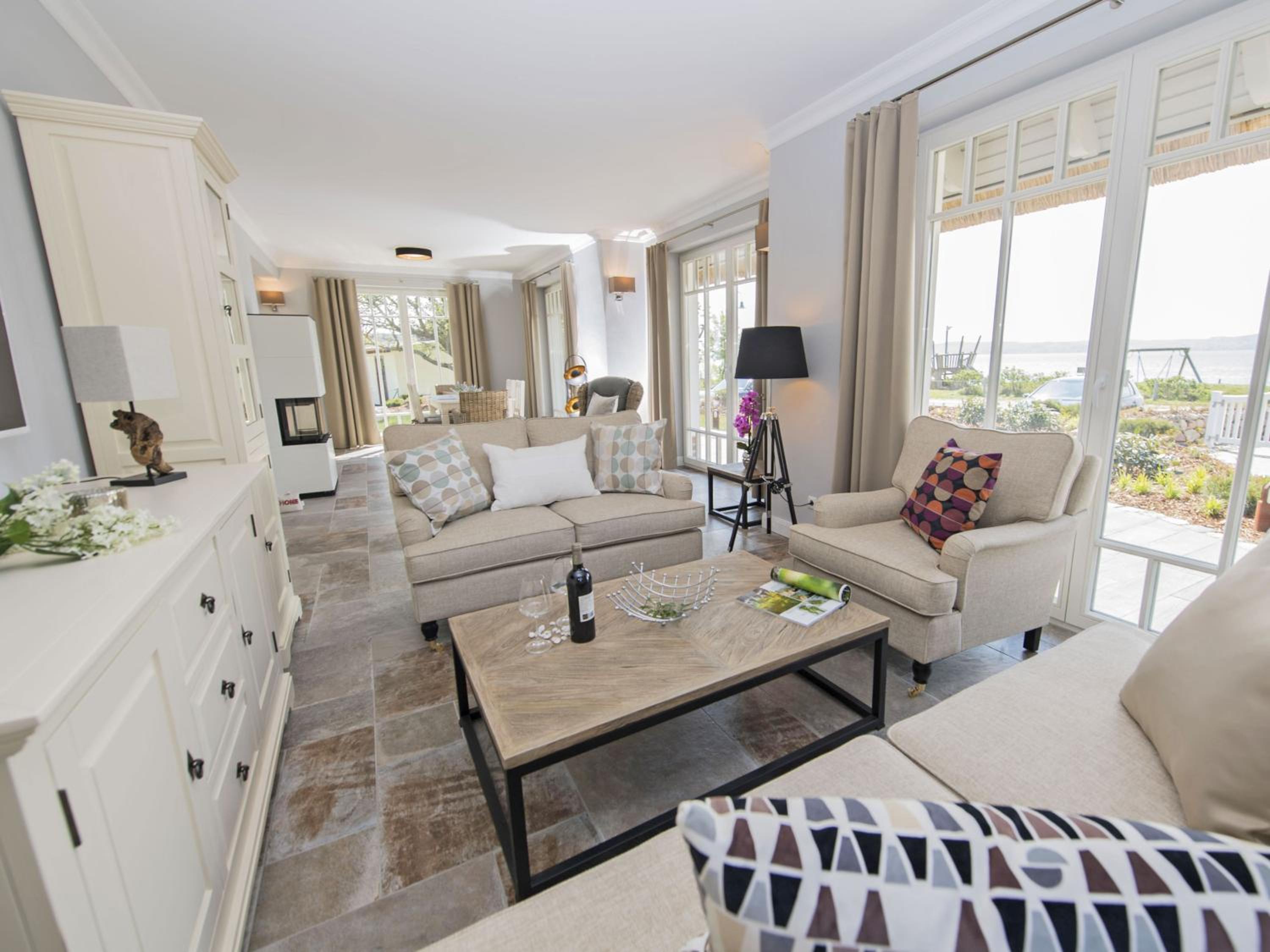 Reethus Reddevitz mit Kamin, Sauna, Terrasse, Boddenblick view 5