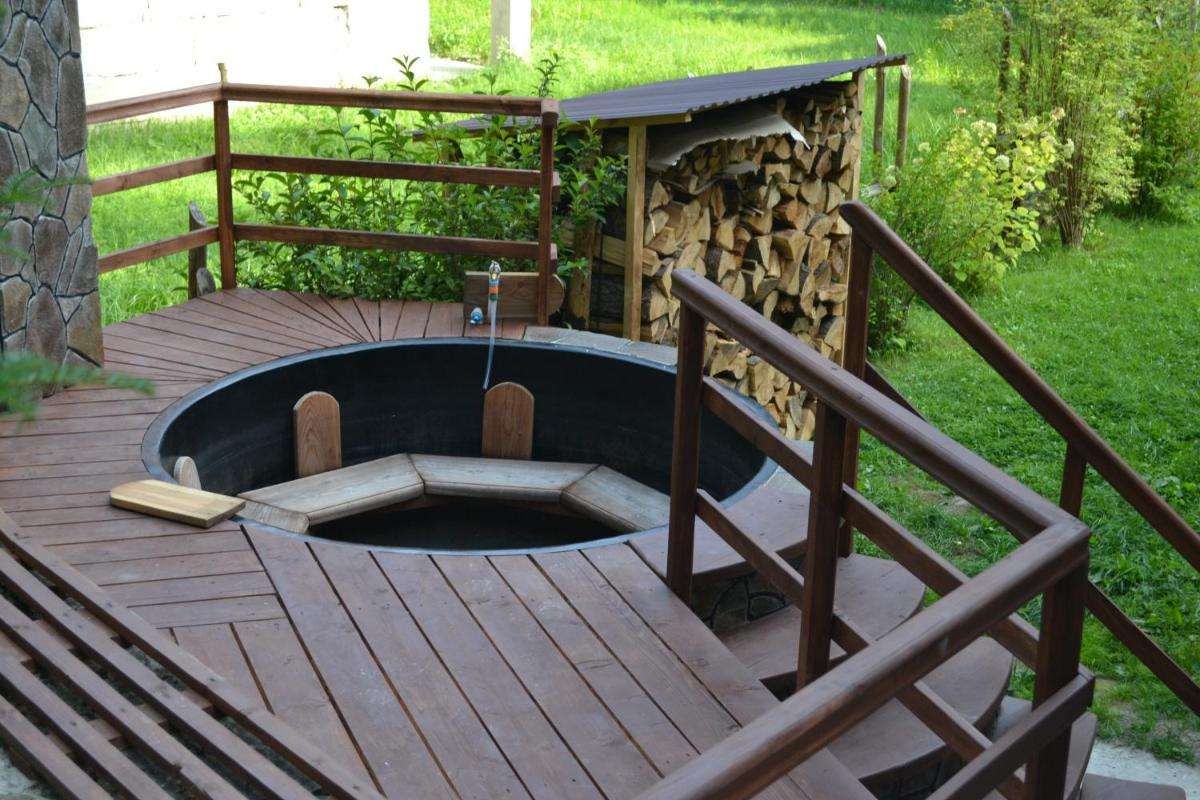 outdoor BBQ area