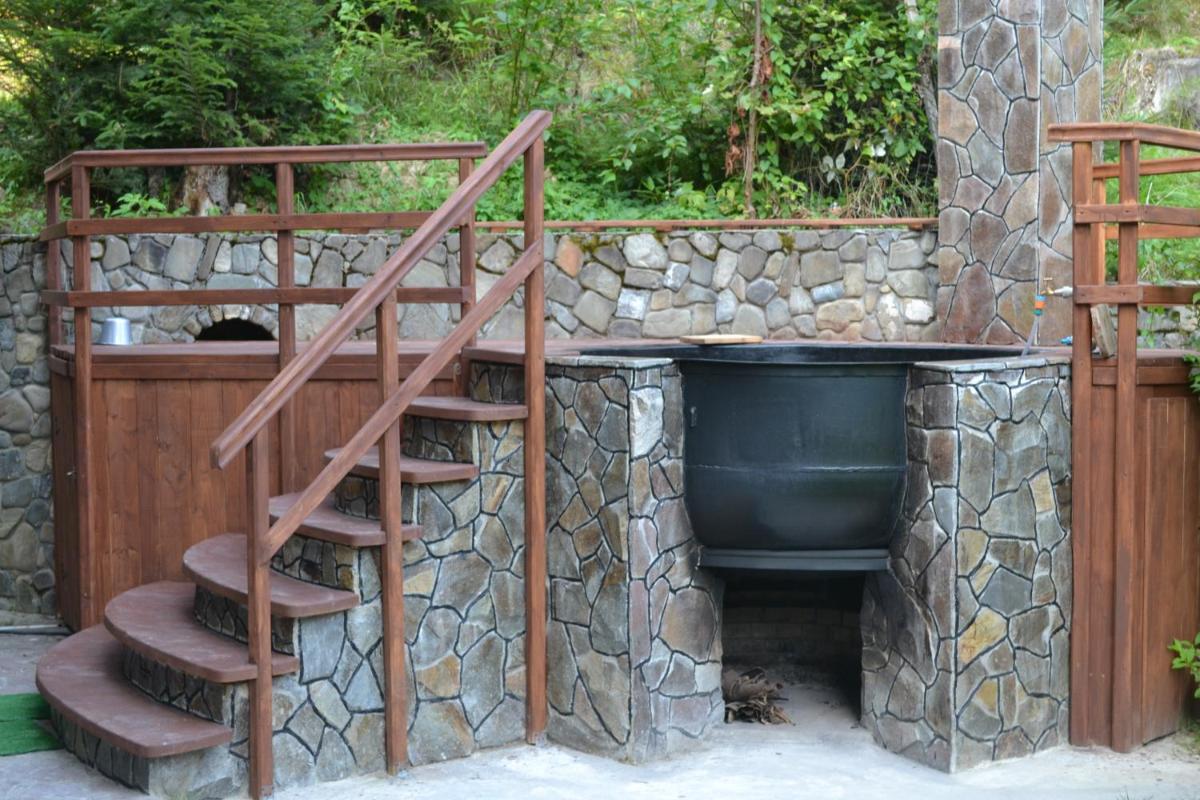 outdoor BBQ area