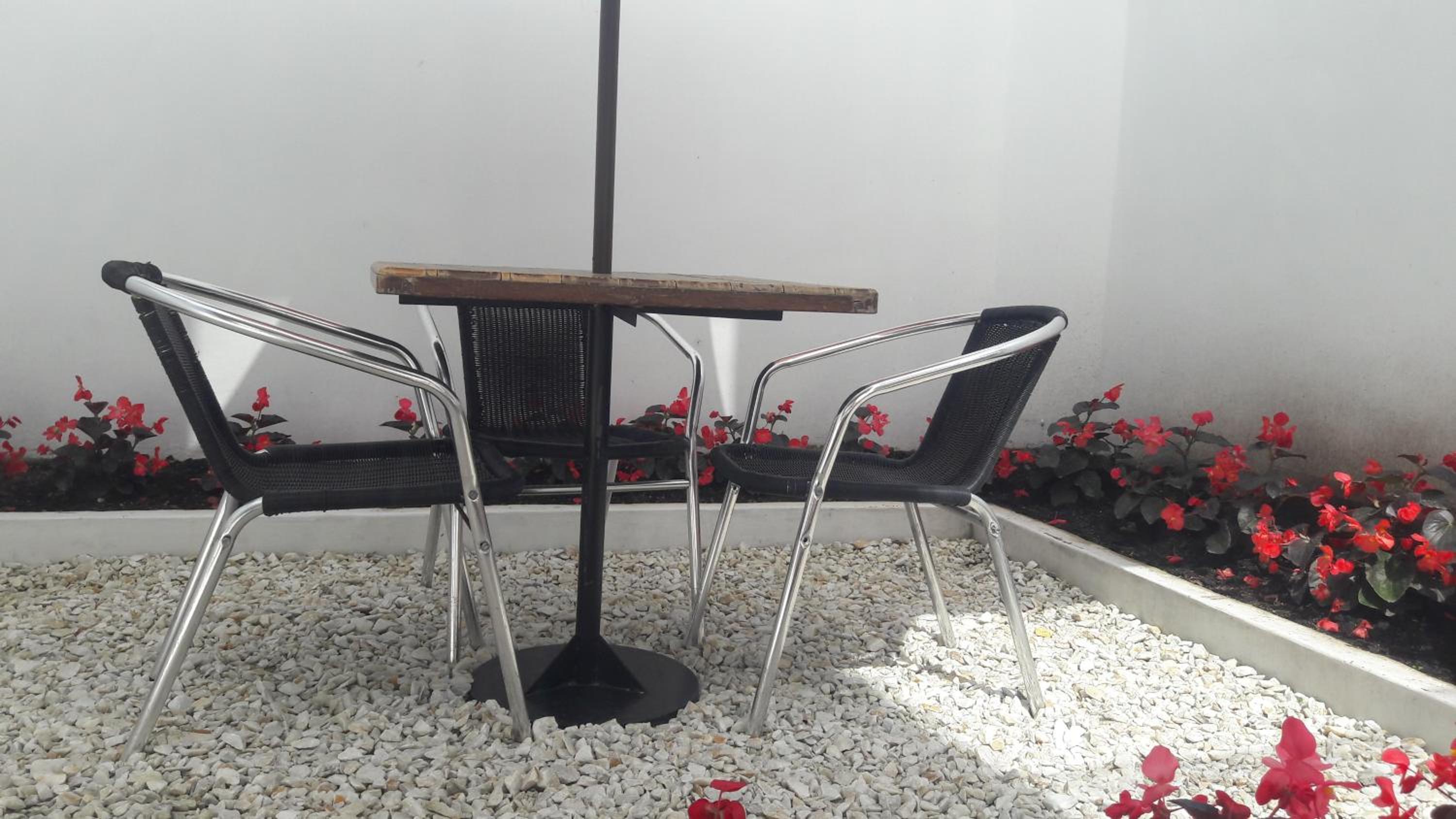 outdoor BBQ area