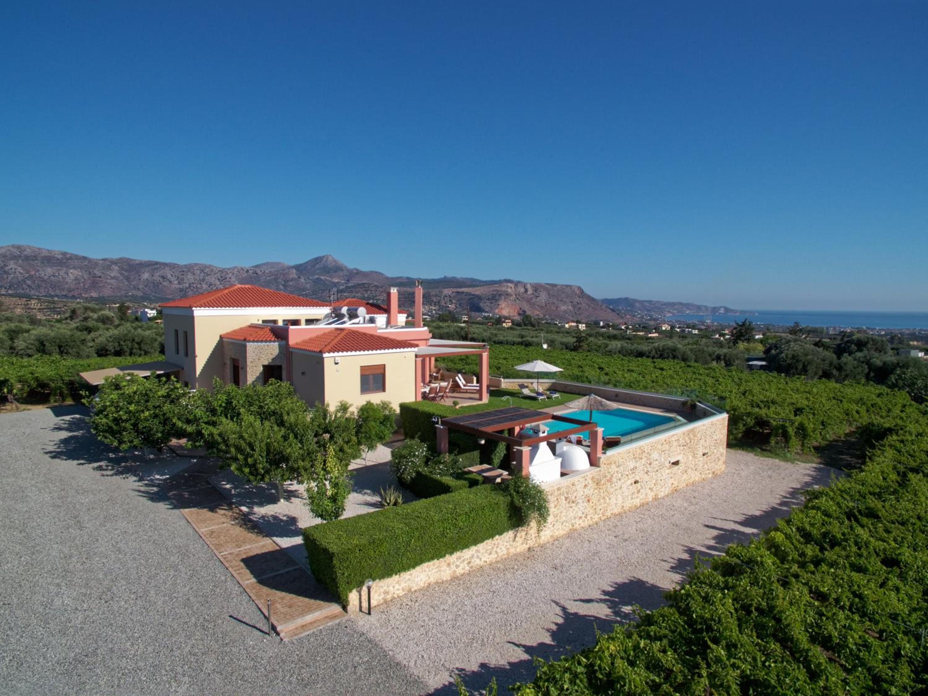 Cretan Vineyard Hill Villa view 3