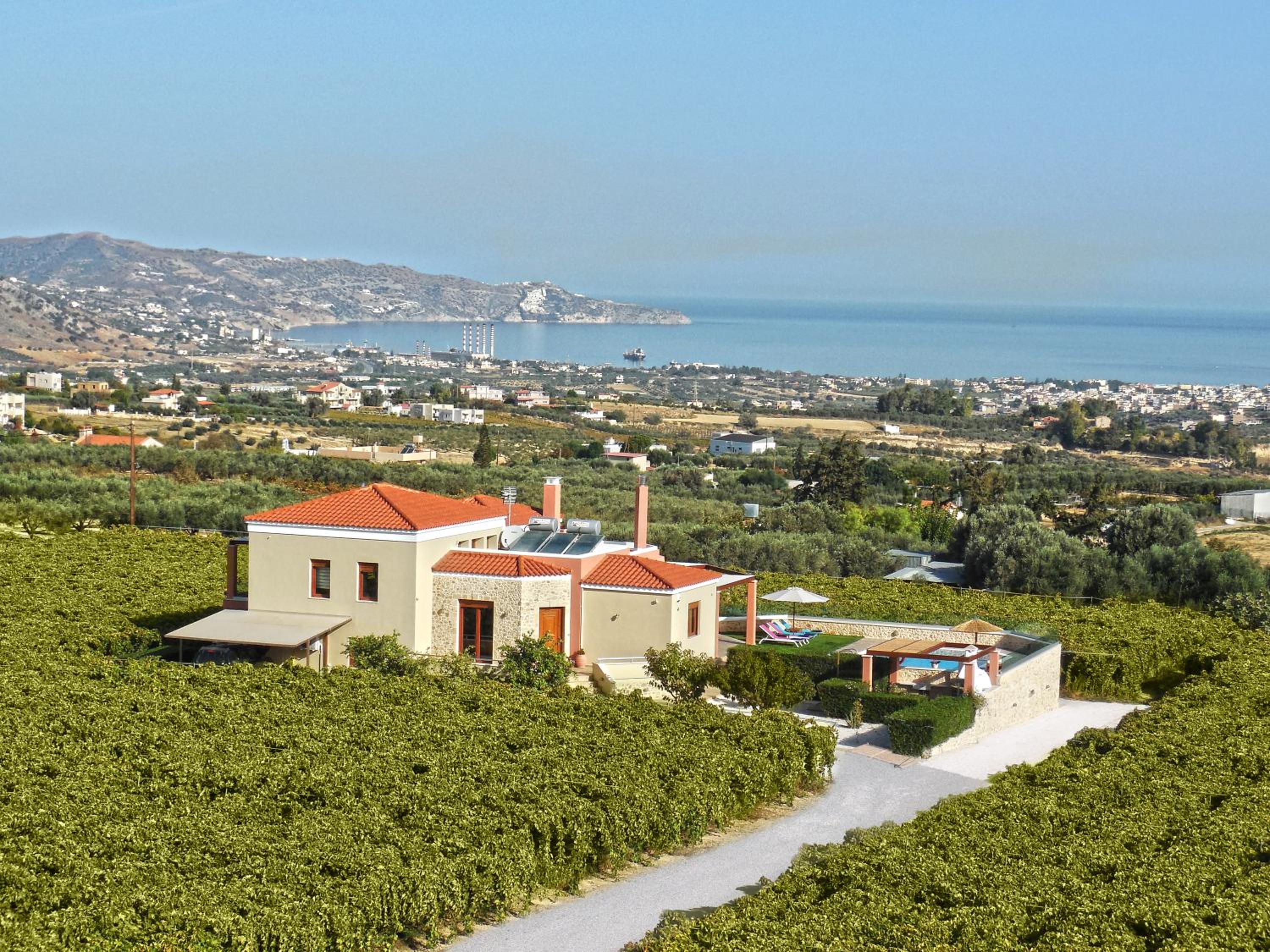 Cretan Vineyard Hill Villa view 5