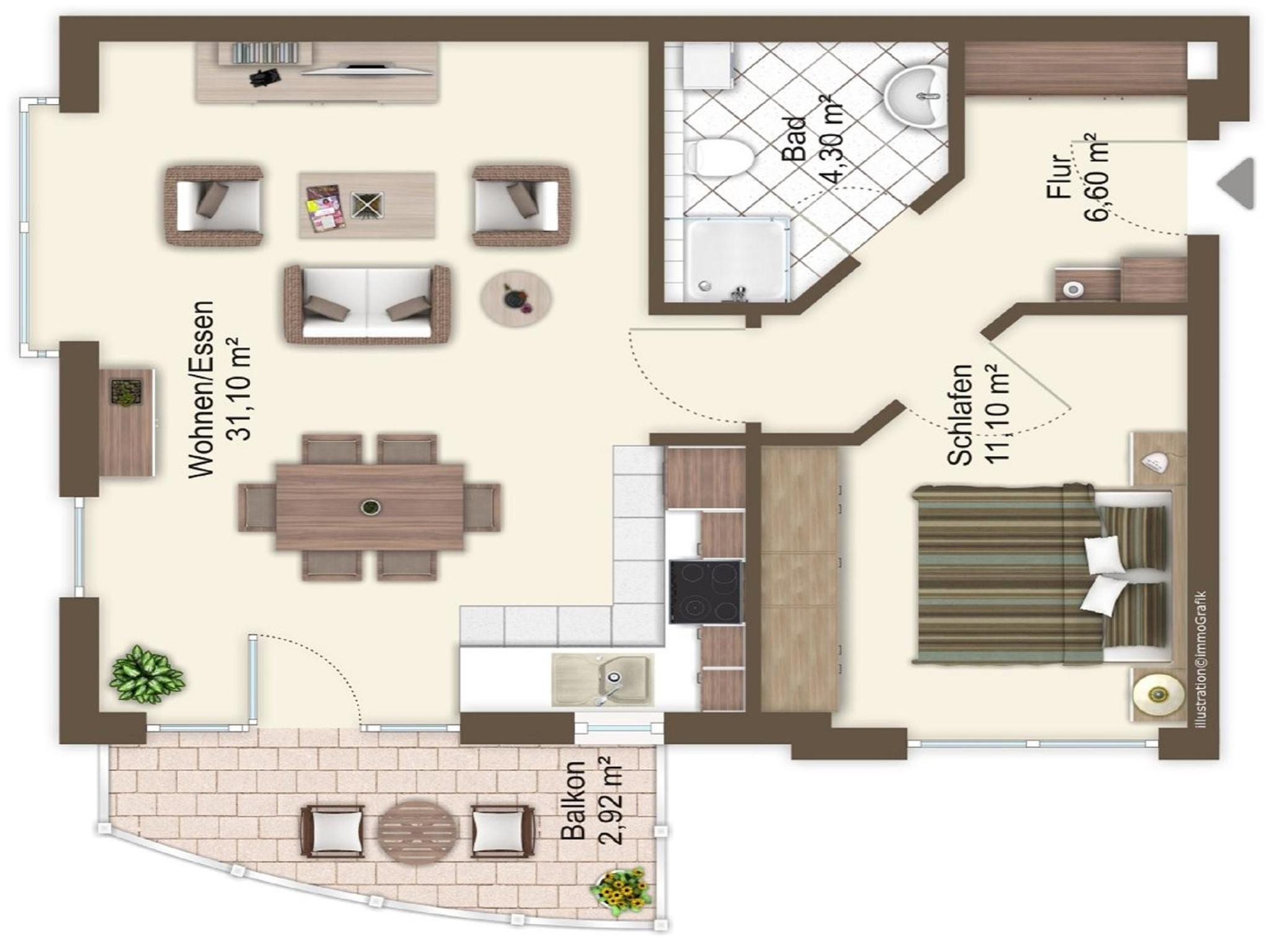 Kaiserhof Apartment 14 view 2