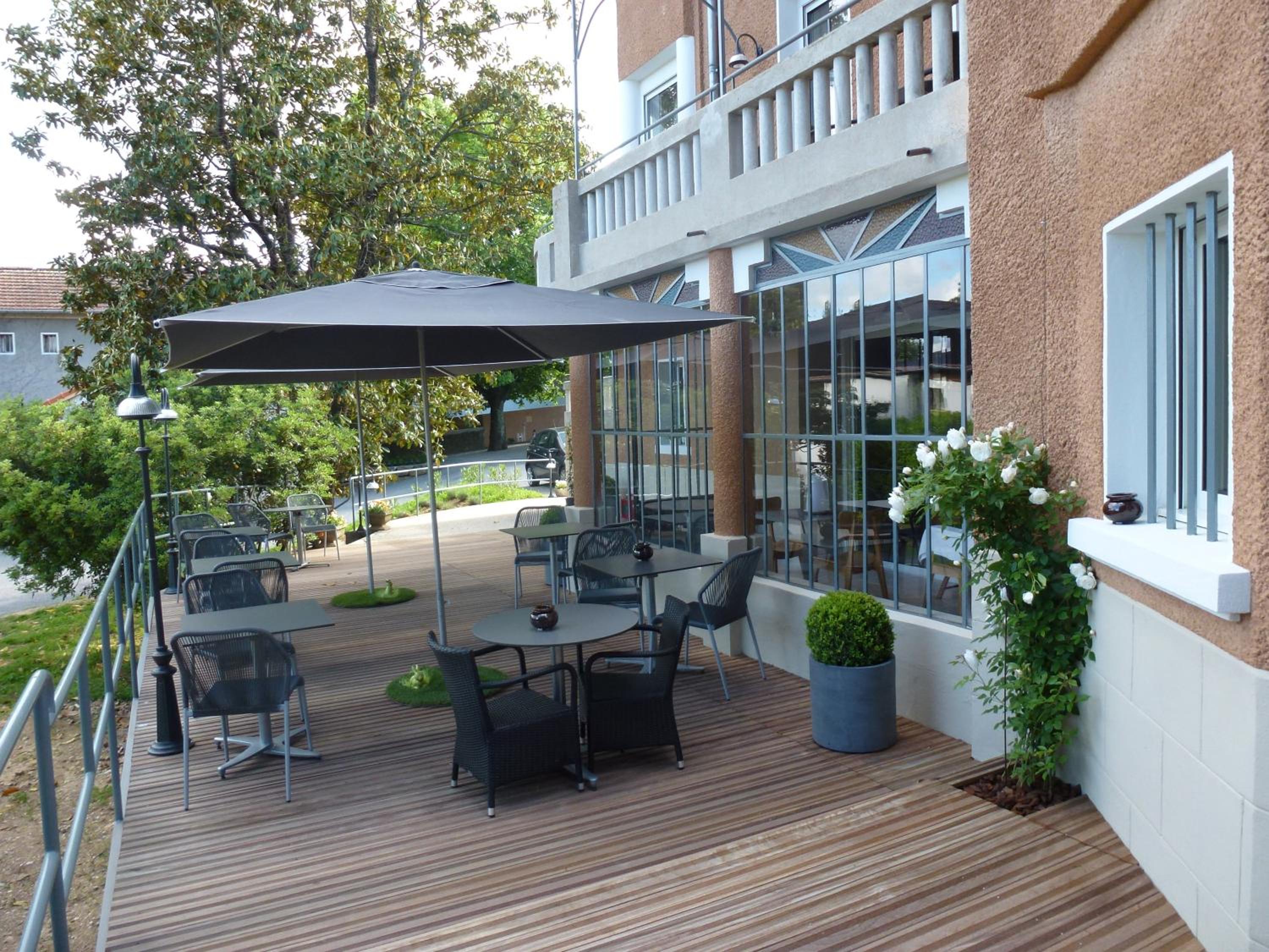 outdoor BBQ area