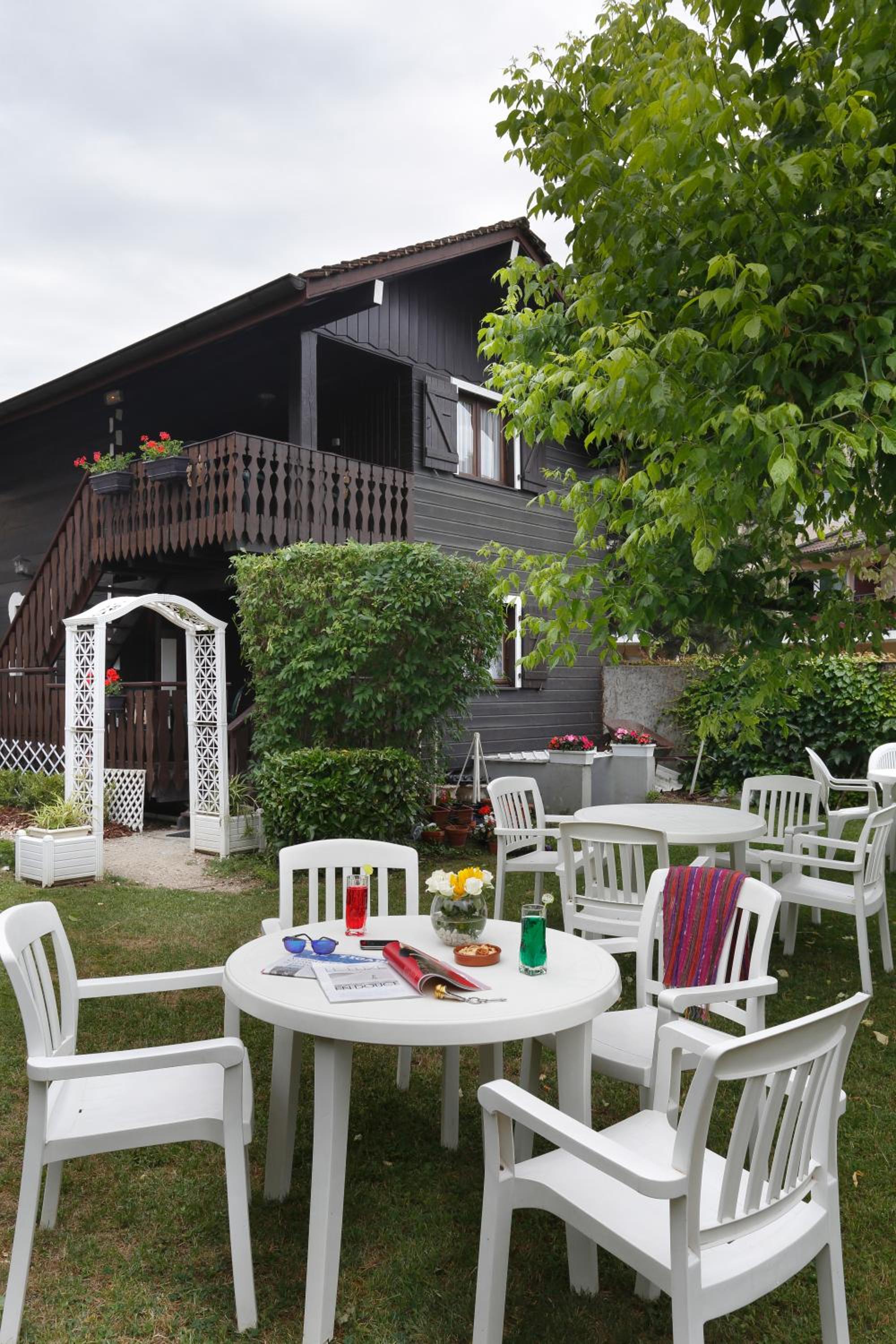 outdoor BBQ area