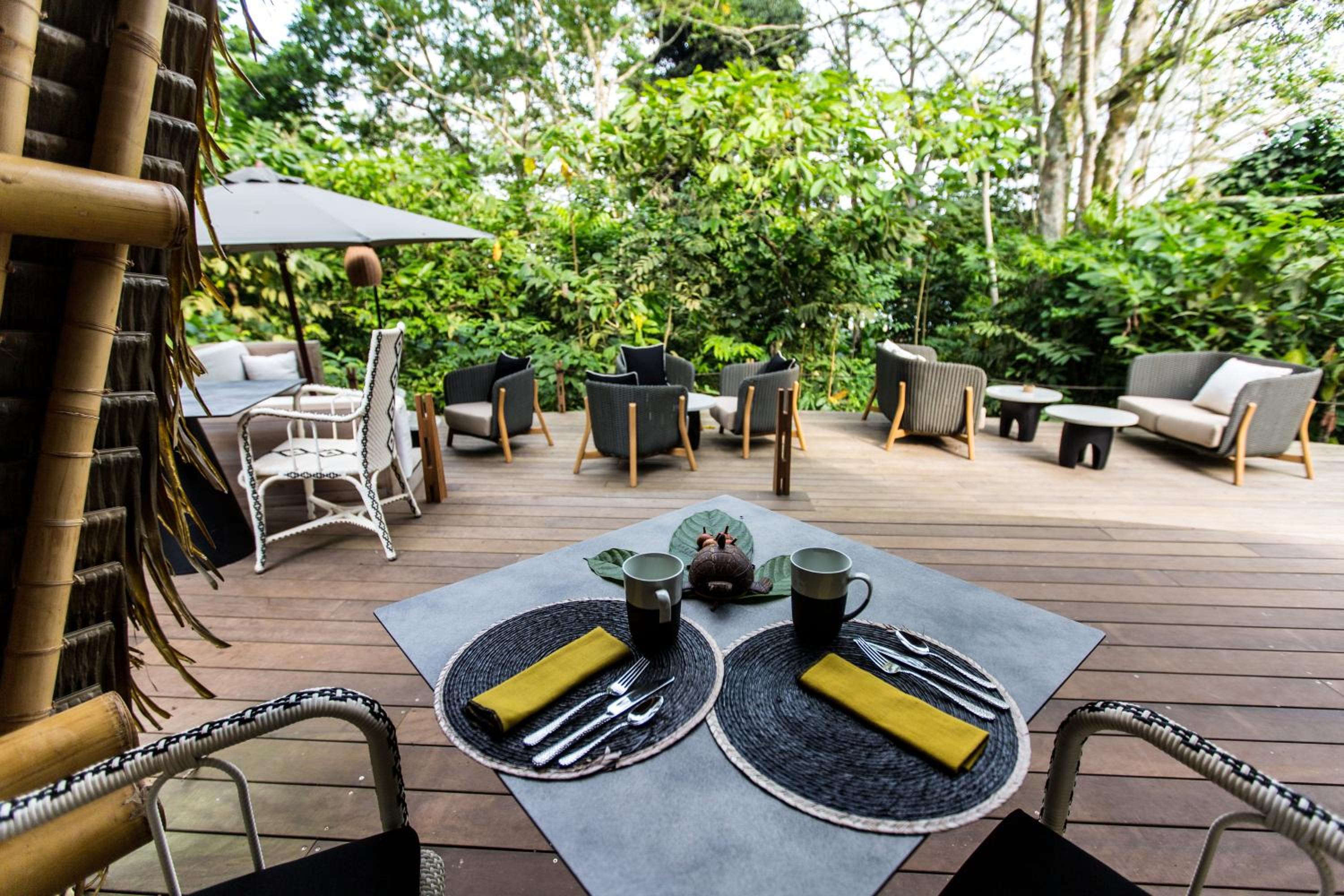 outdoor BBQ area