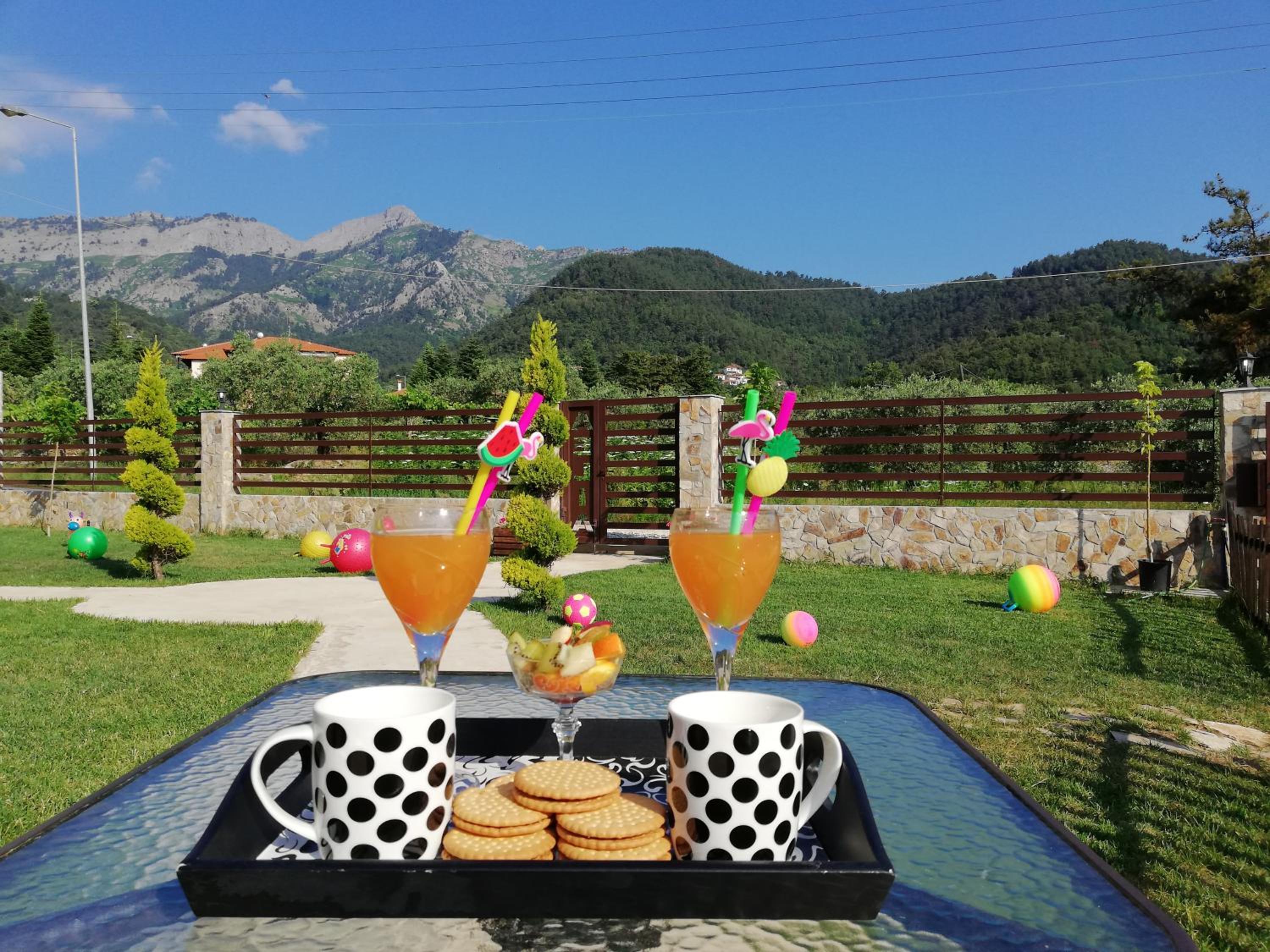 outdoor BBQ area