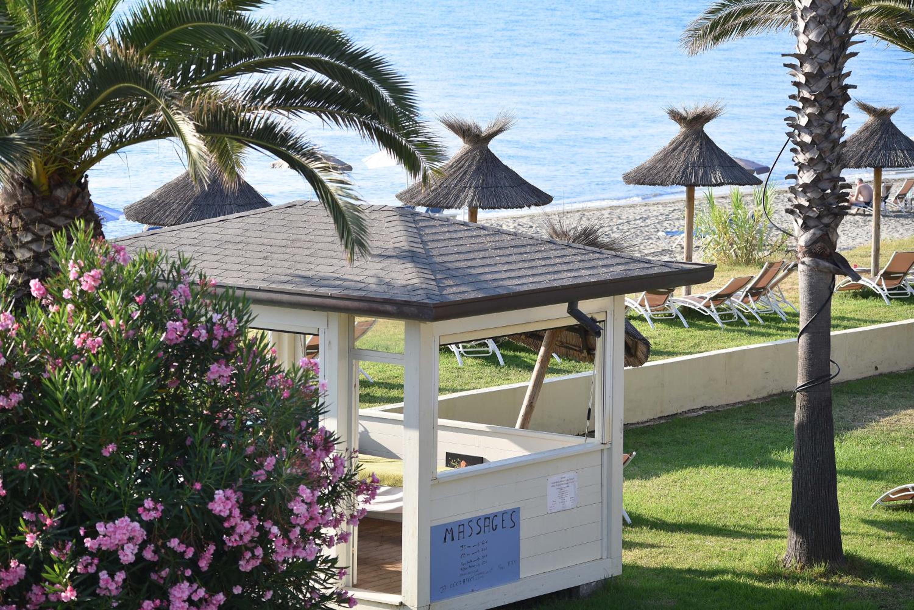 outdoor BBQ area