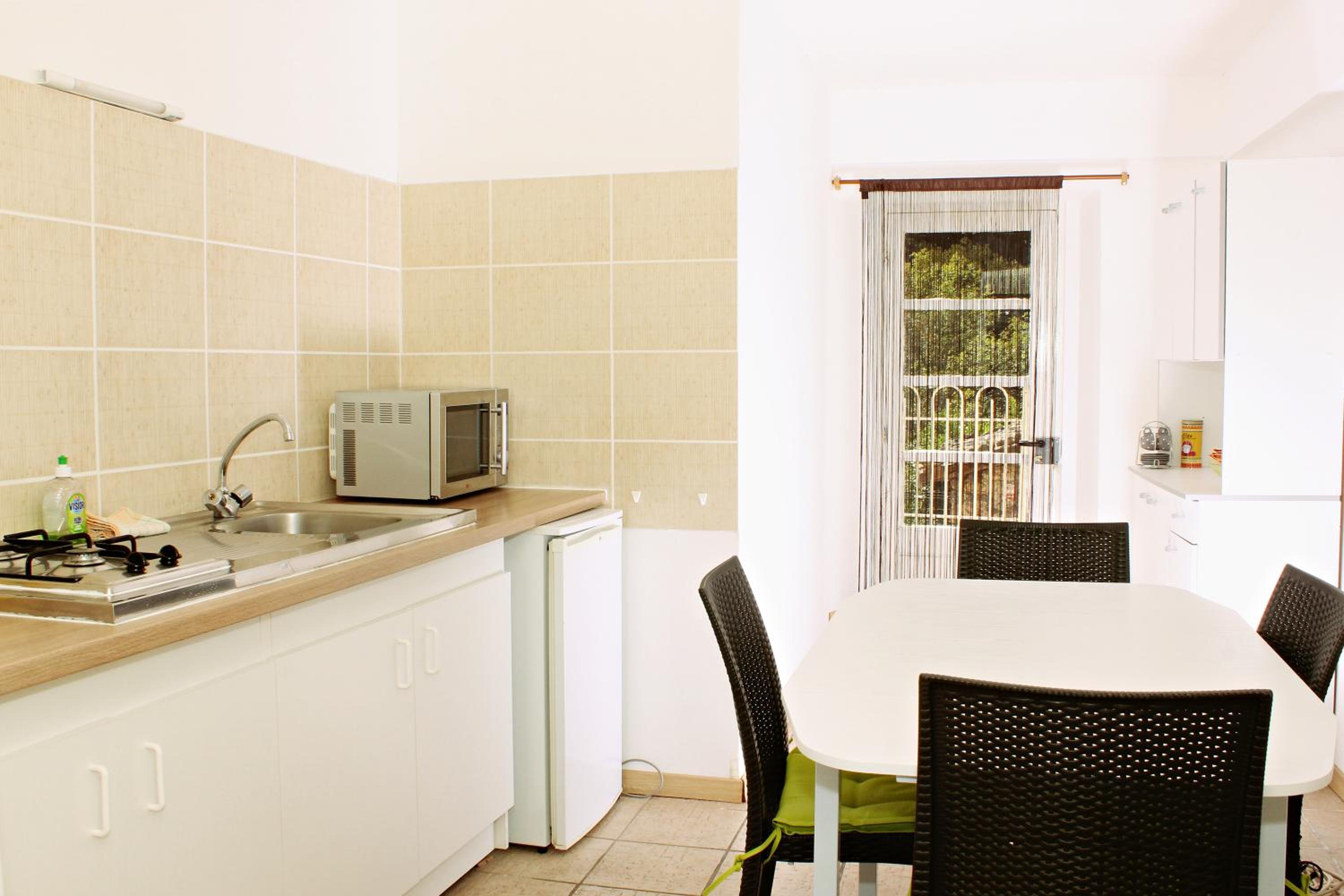 outdoor BBQ area