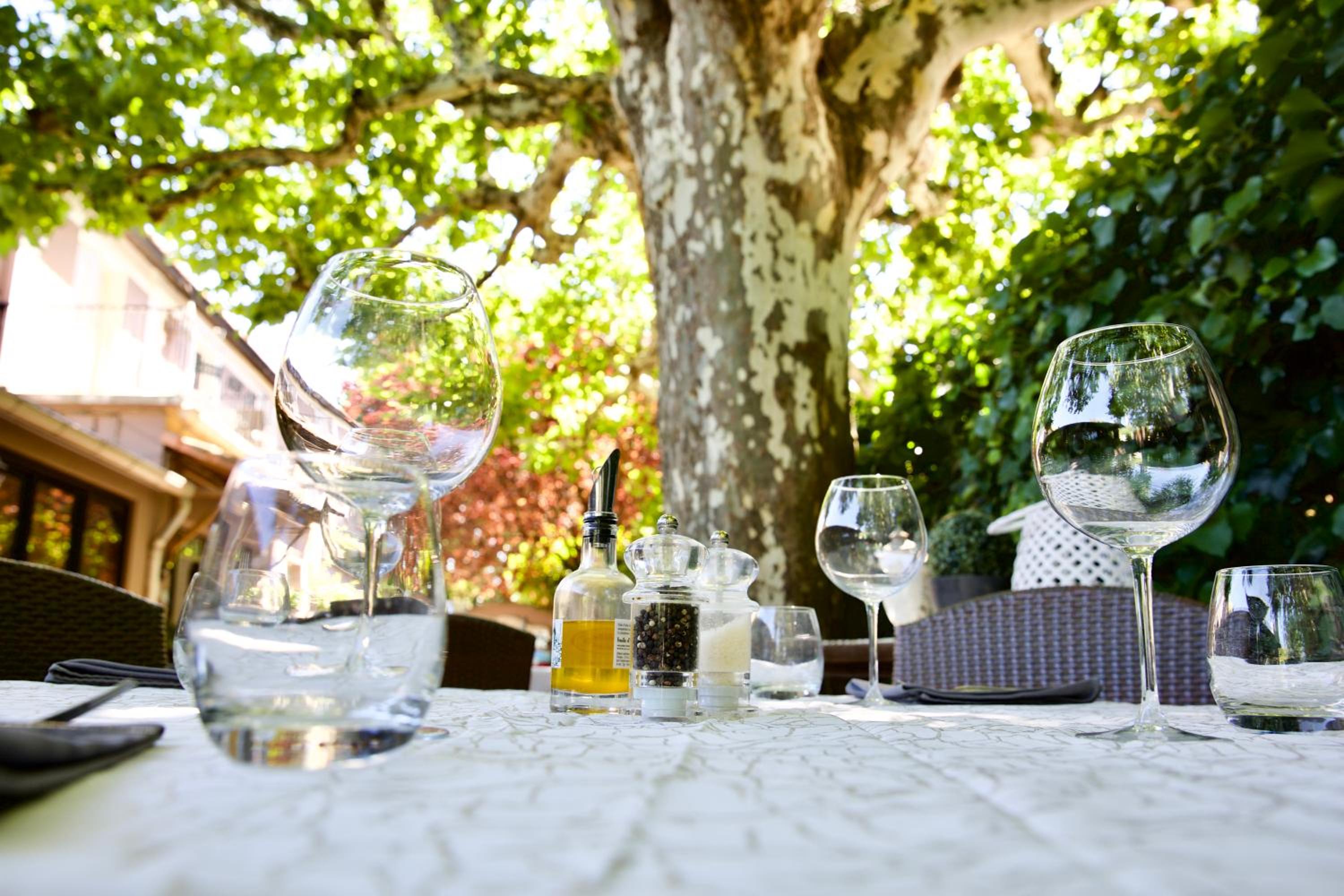 outdoor BBQ area