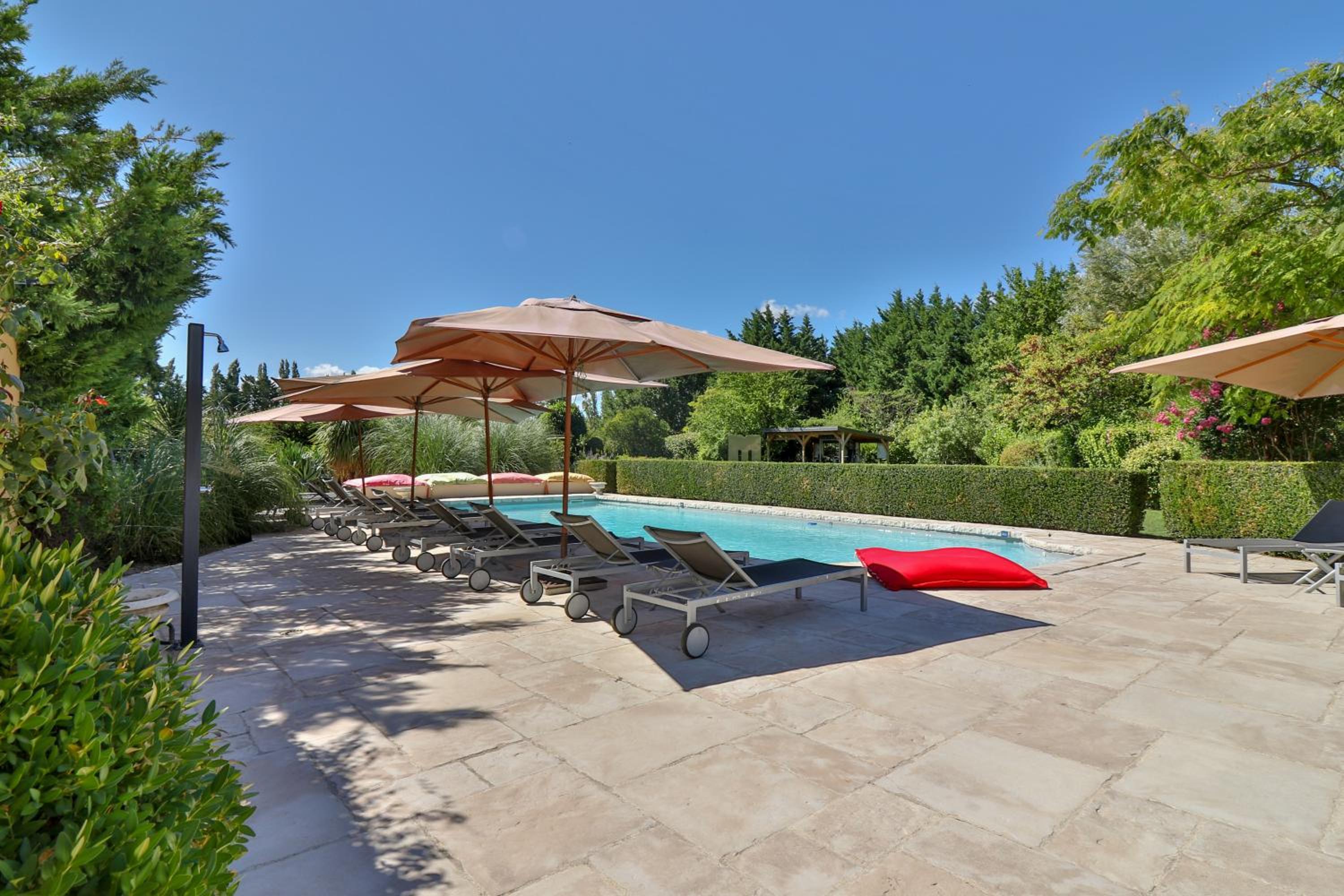 outdoor BBQ area