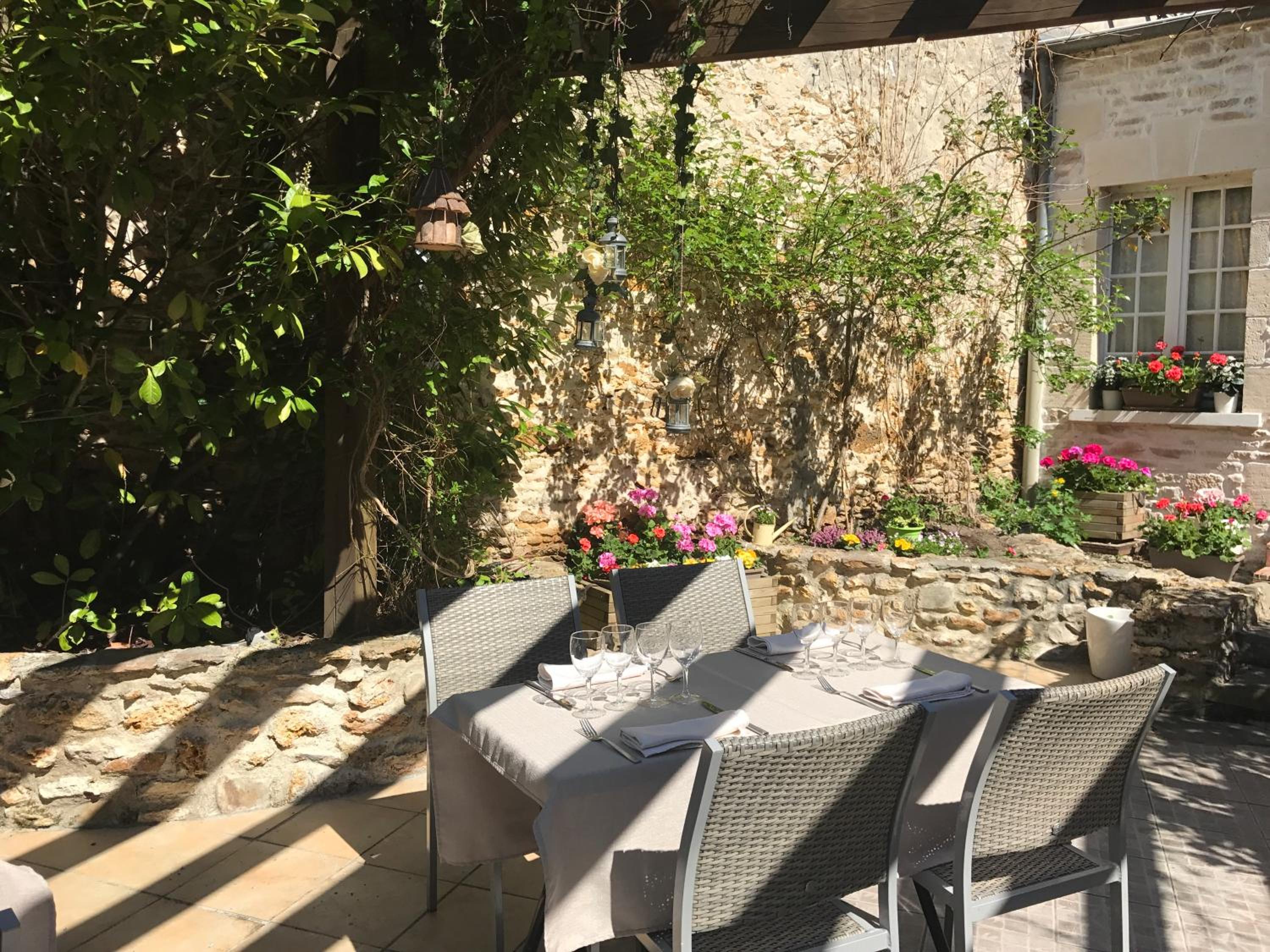 outdoor BBQ area