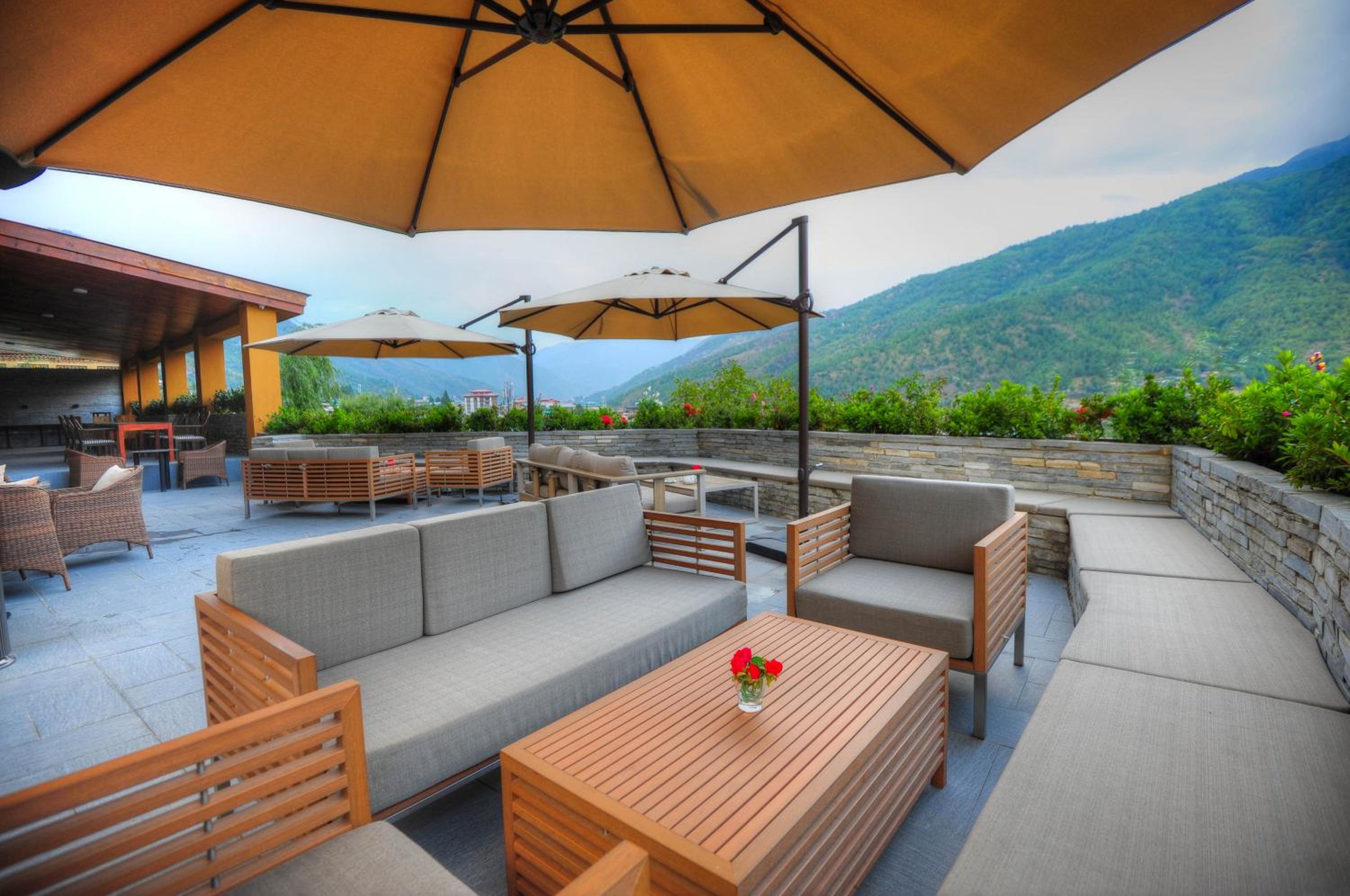 outdoor BBQ area