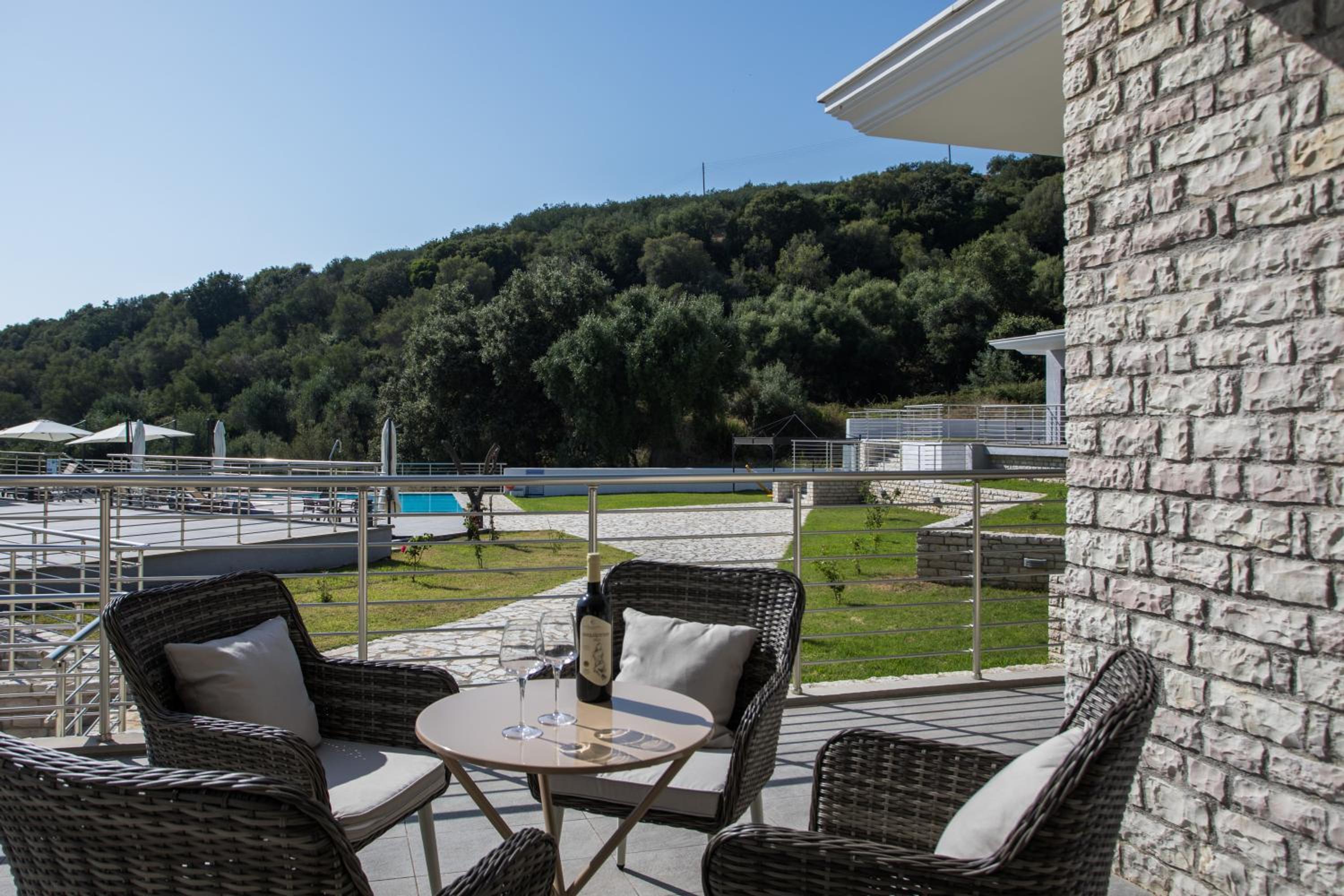 outdoor BBQ area