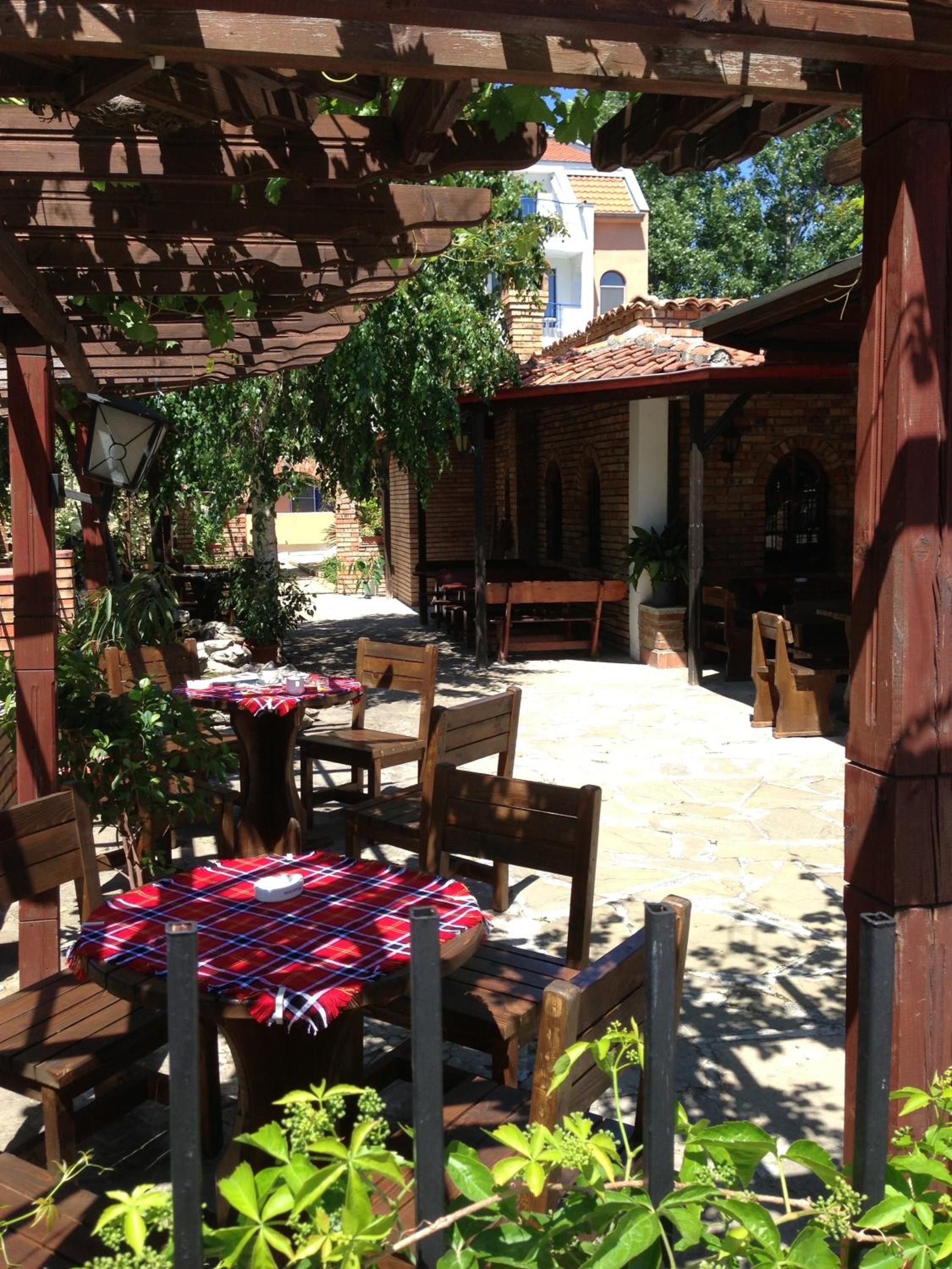 outdoor BBQ area