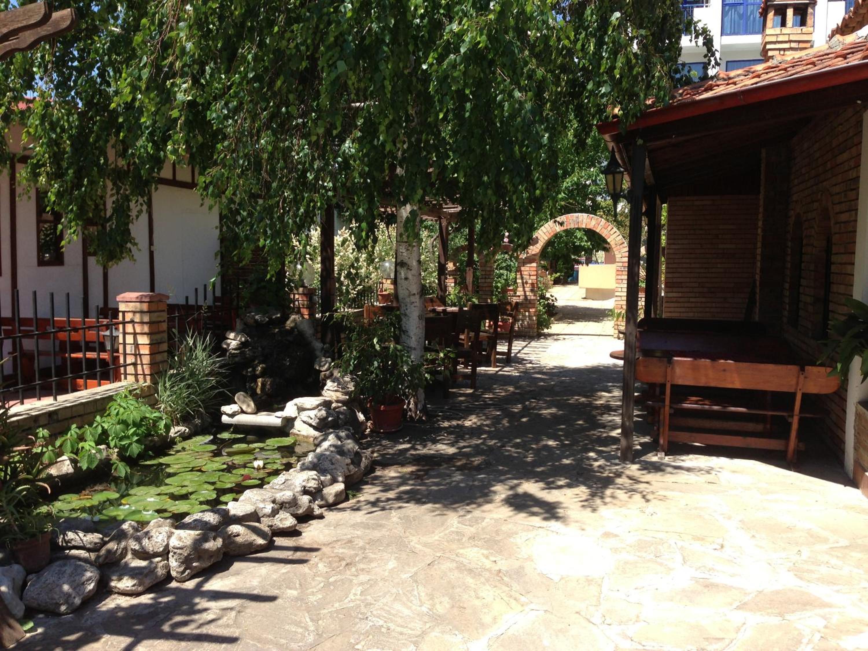 outdoor BBQ area