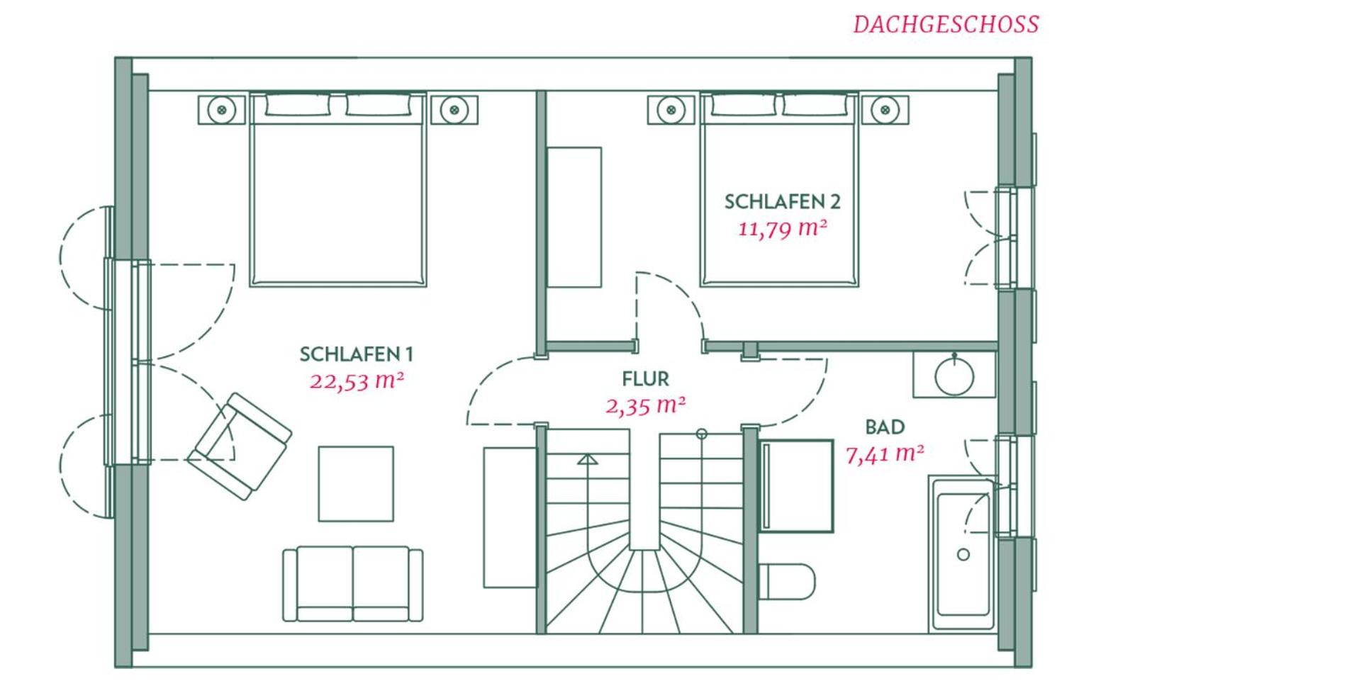 Reetdachhäuser am Bakenberg