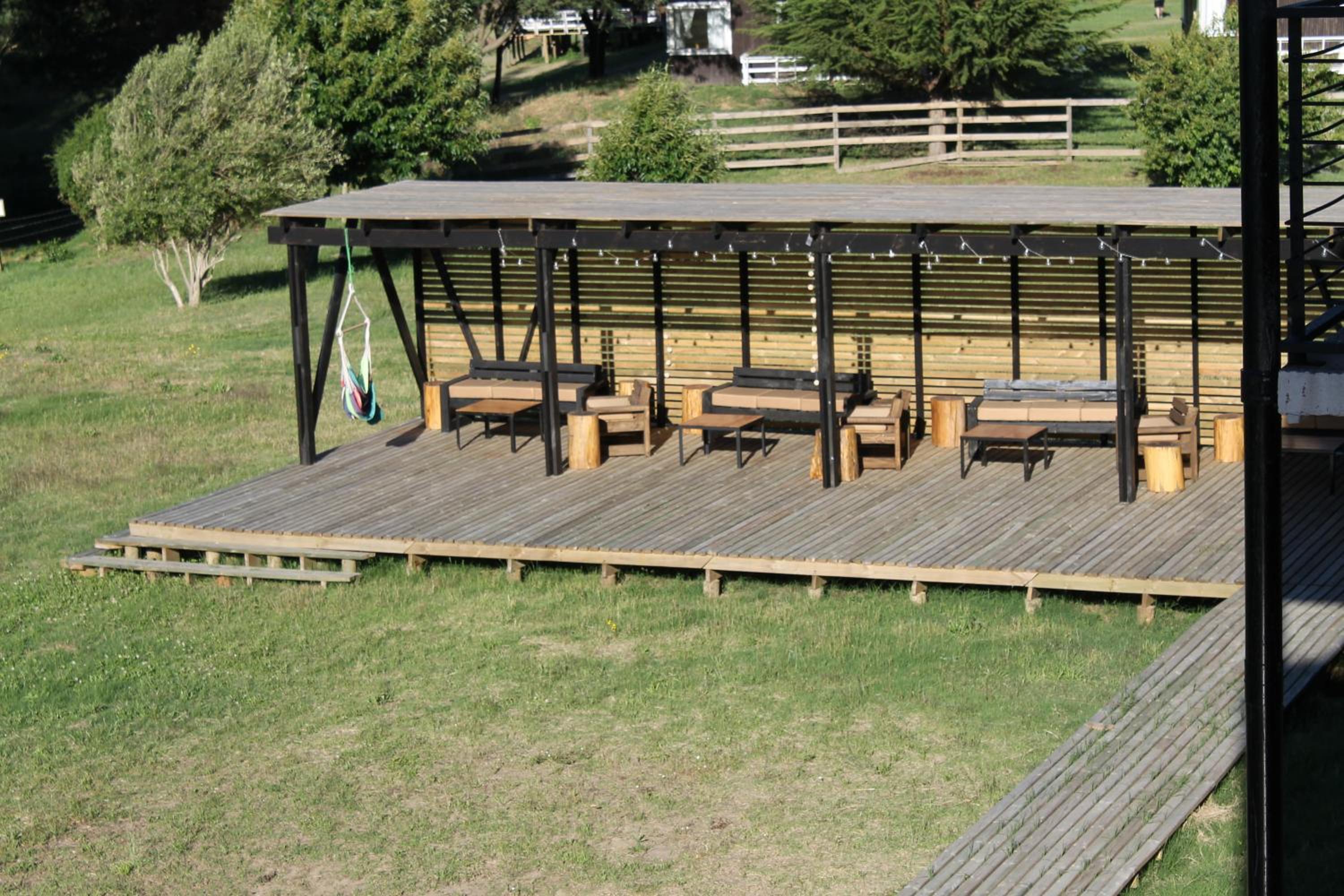 outdoor BBQ area