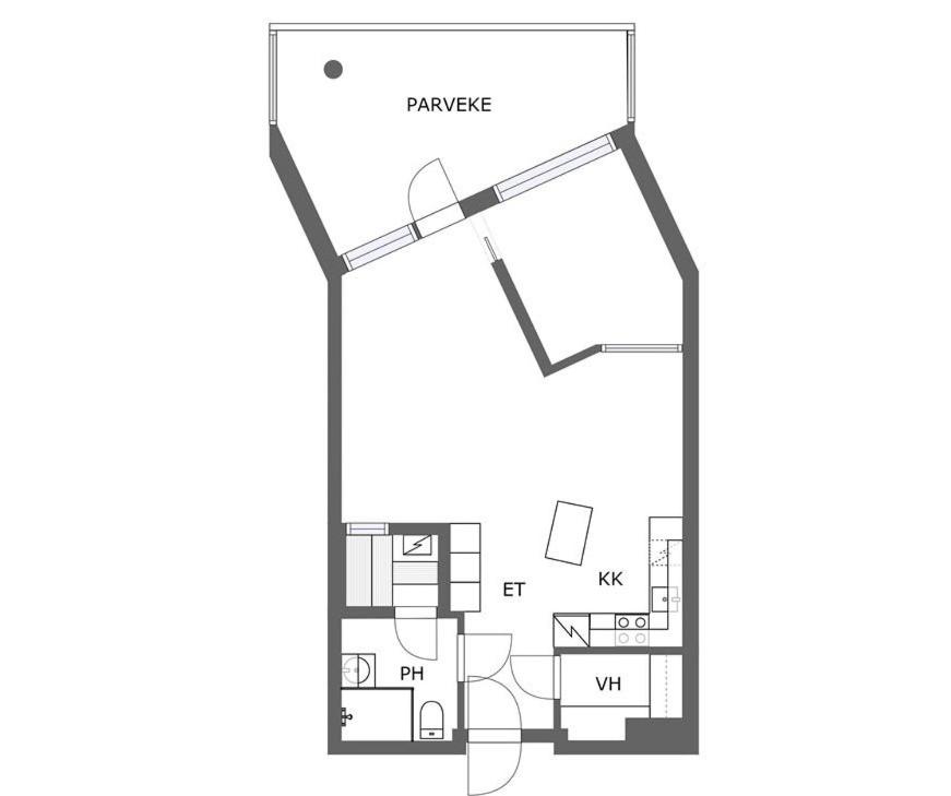 2ndhomes Apartment in Kamppi Center with Sauna and Balcony