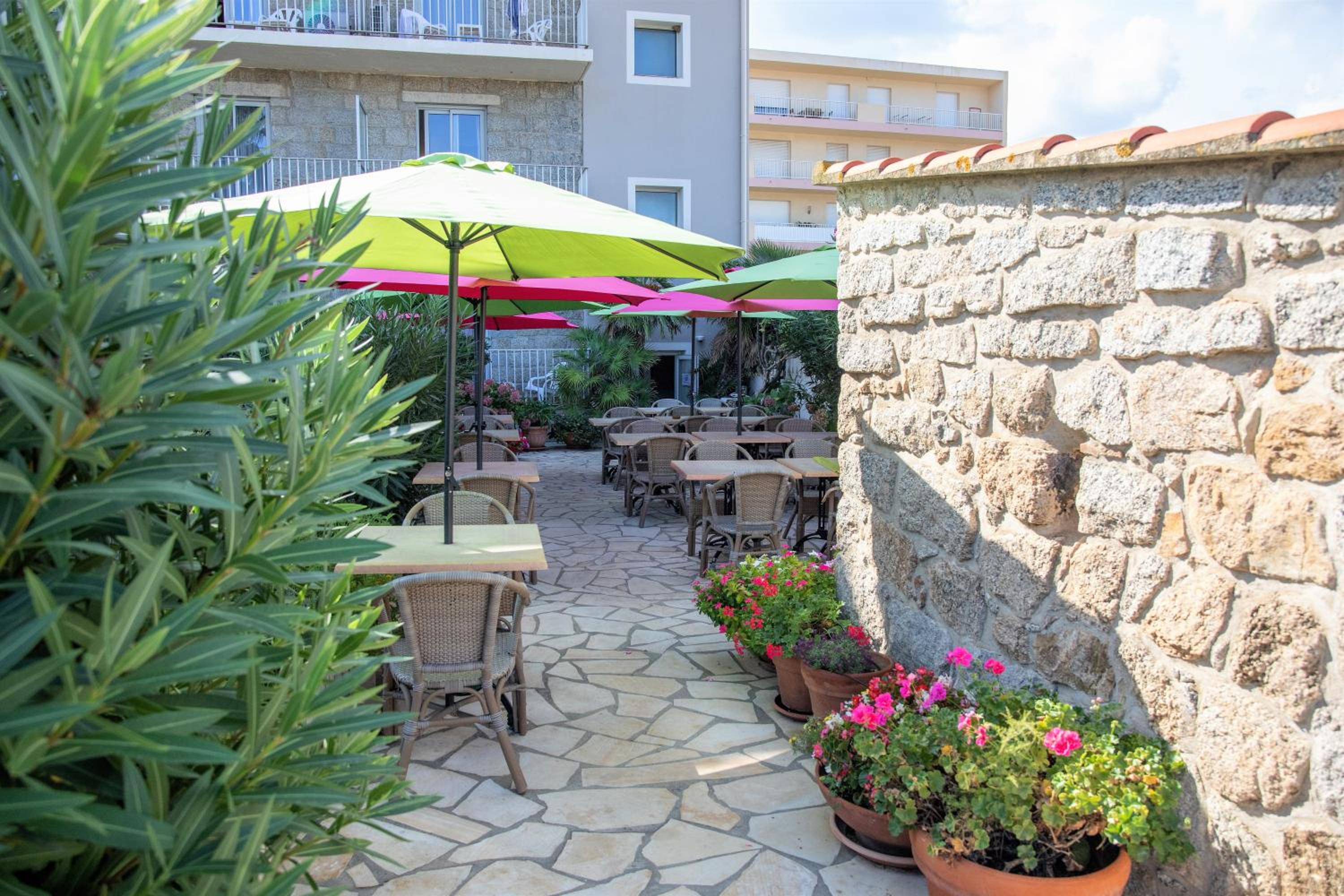 outdoor BBQ area