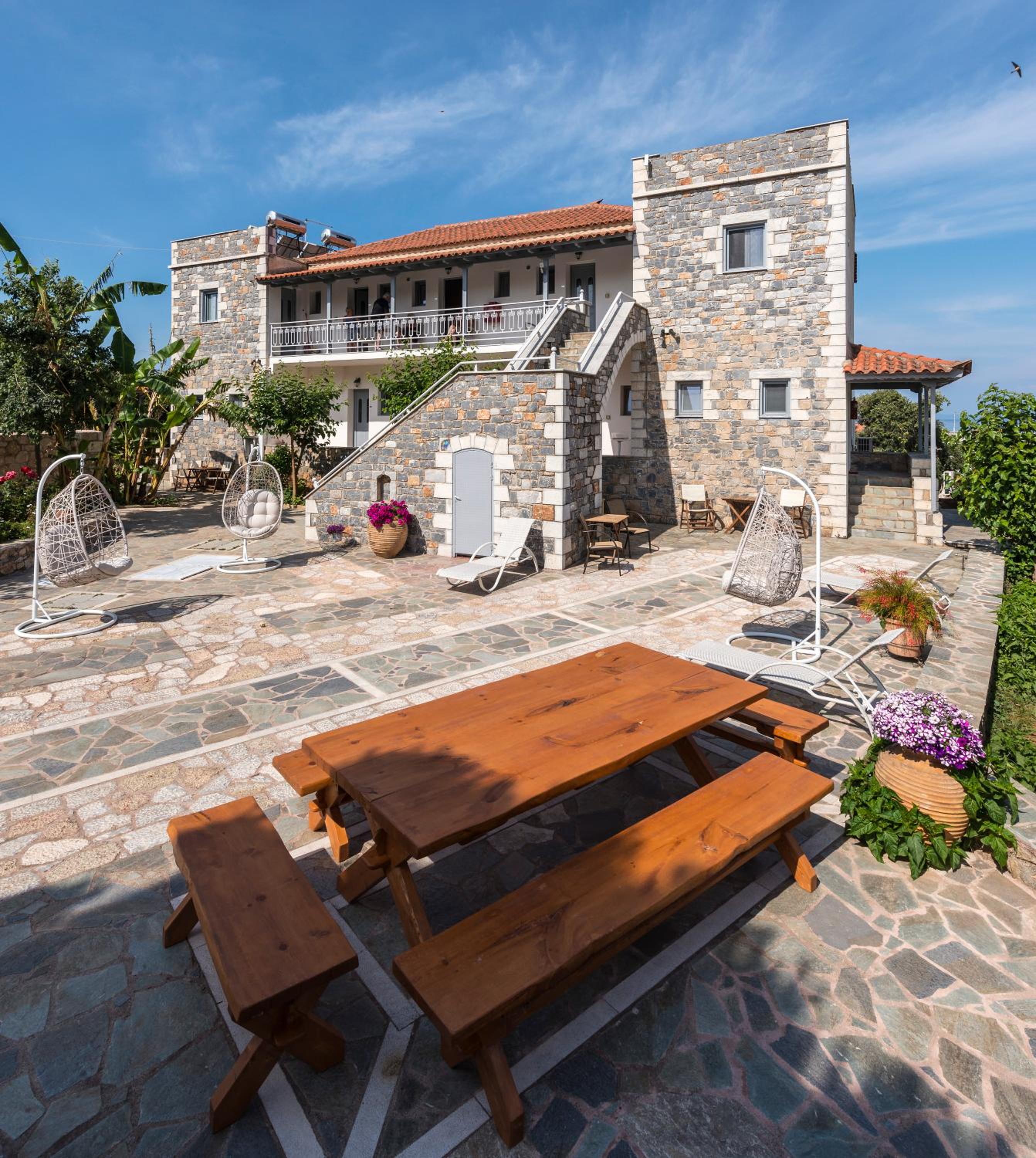 outdoor BBQ area