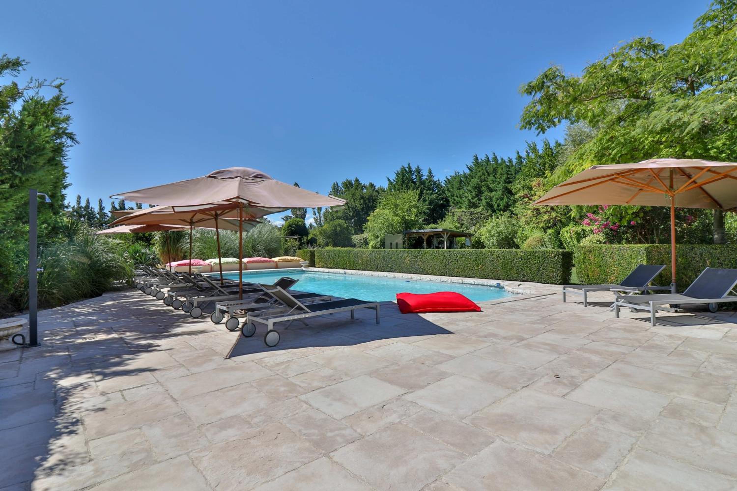 outdoor BBQ area