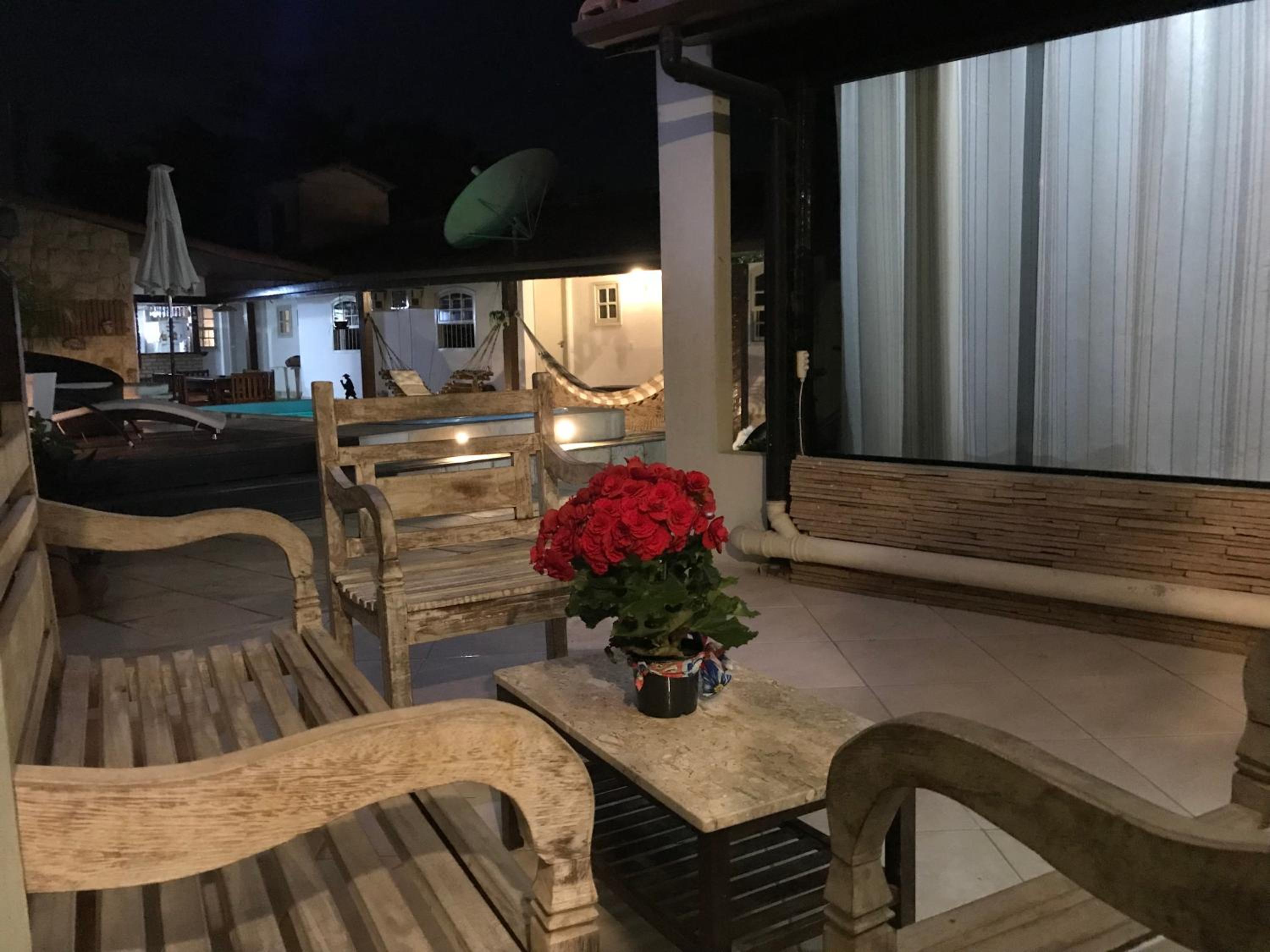 outdoor BBQ area