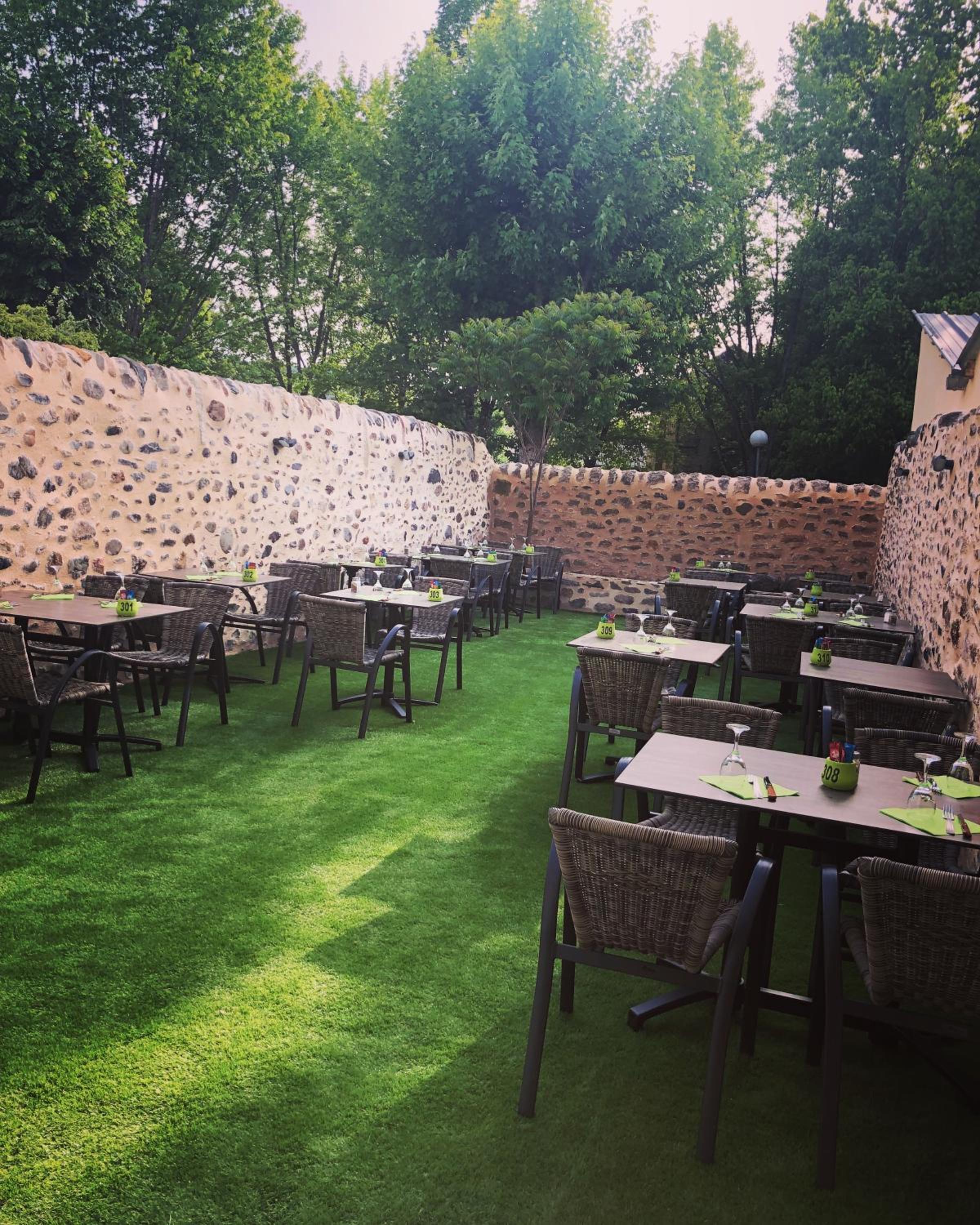 outdoor BBQ area