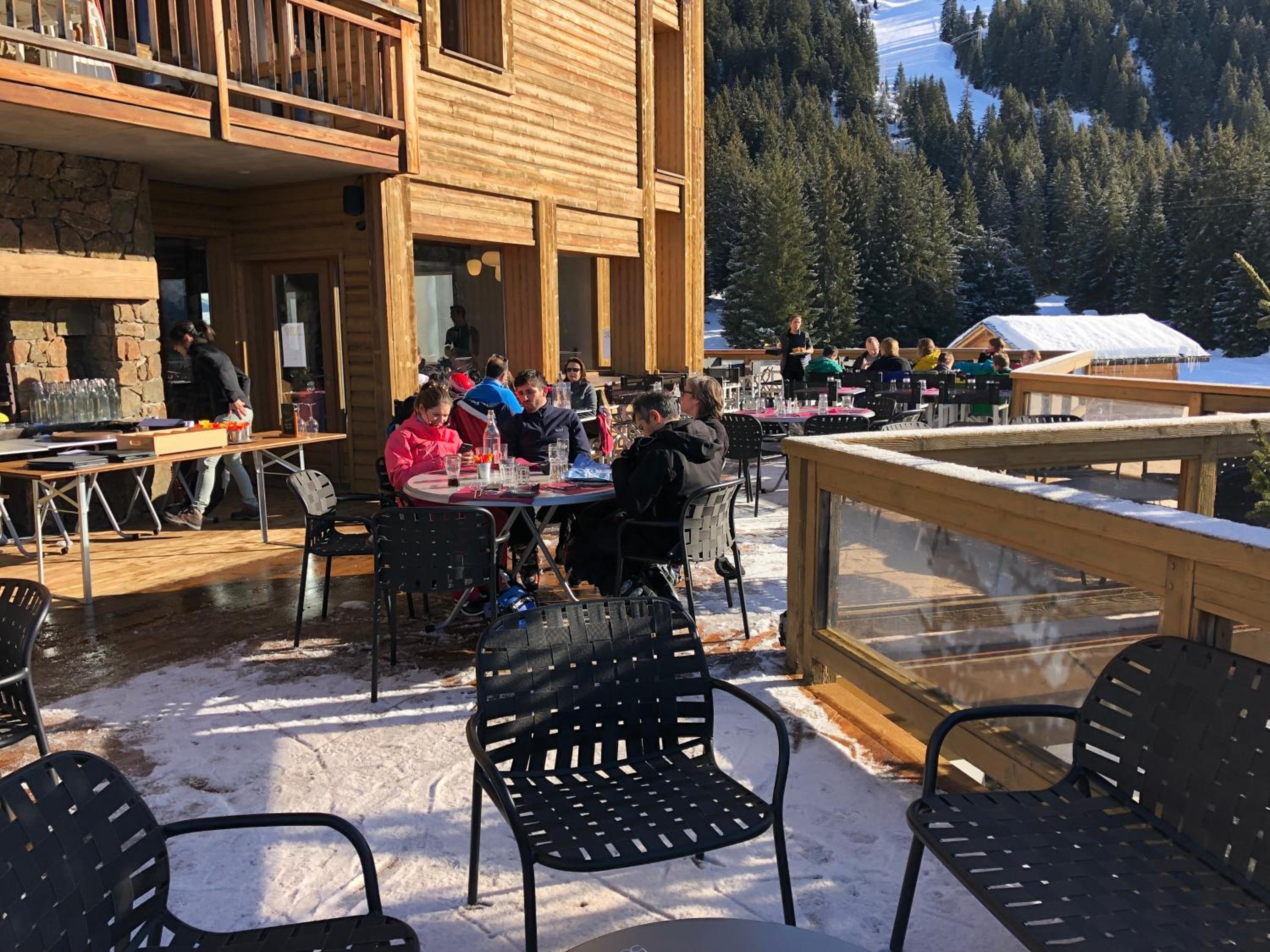 outdoor BBQ area