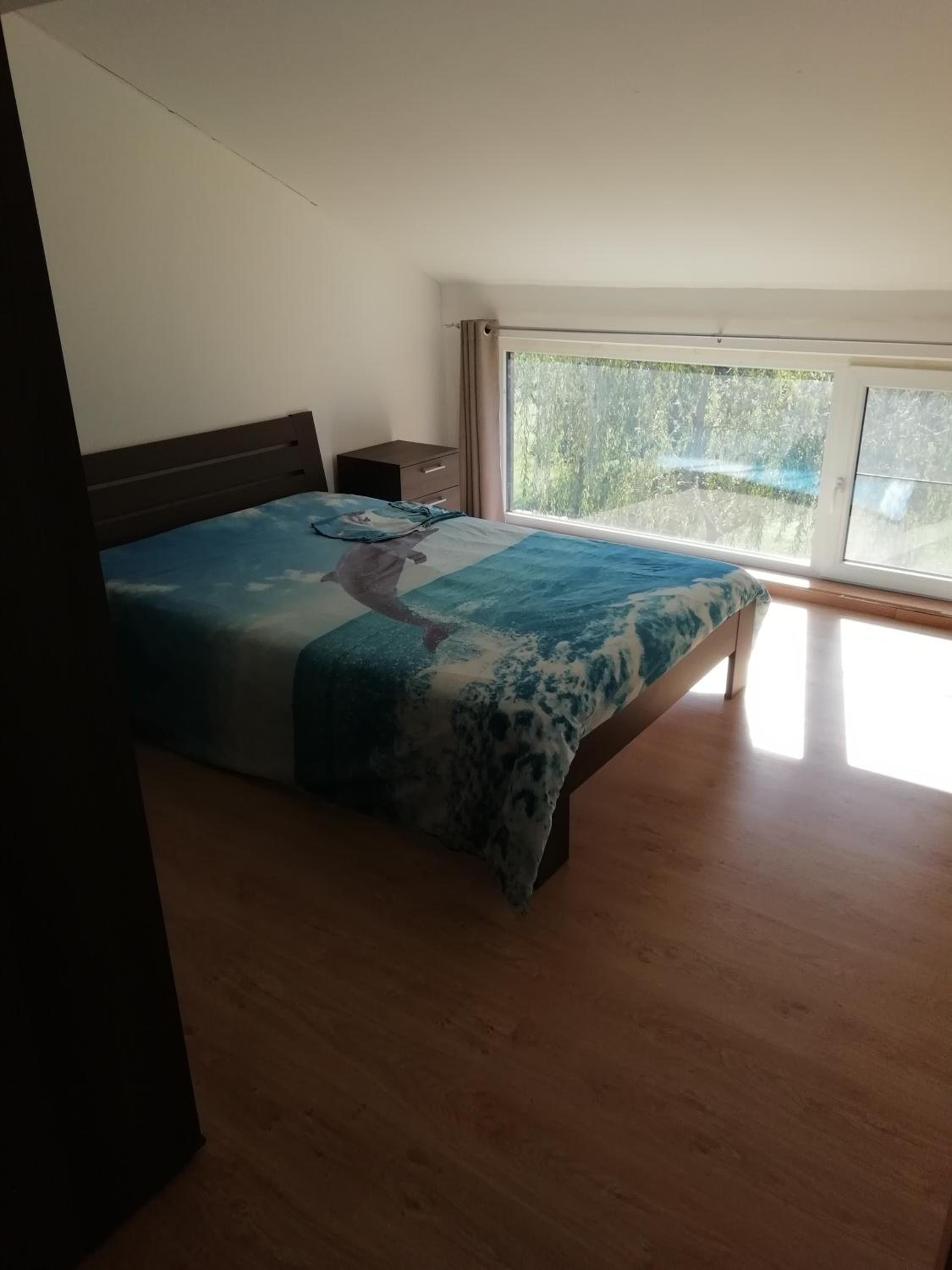 Florennes Gîte neuf 150 M2 devant un grand lac privé de 2 hectares poissonneux au milieu des bois