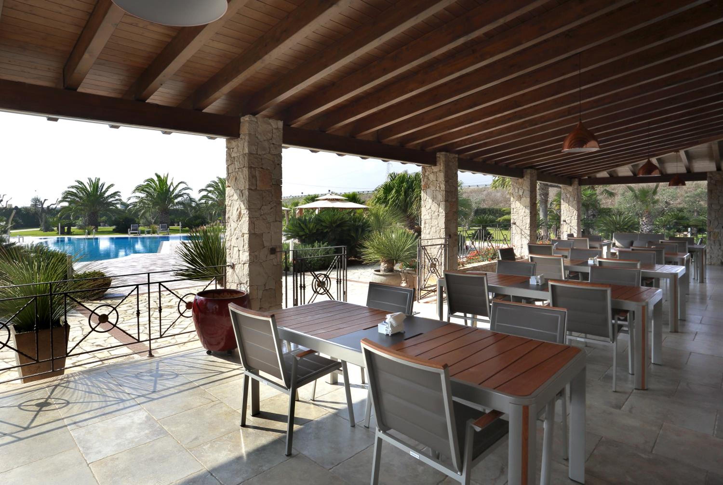 outdoor BBQ area