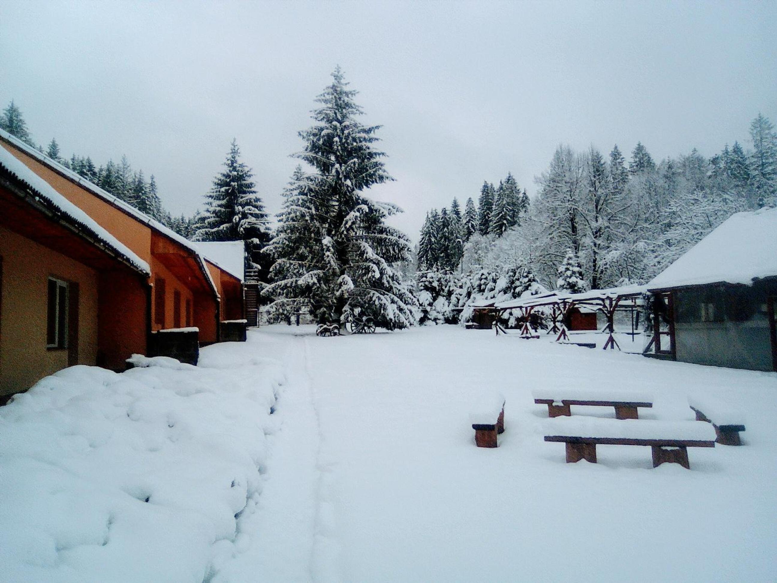 outdoor BBQ area