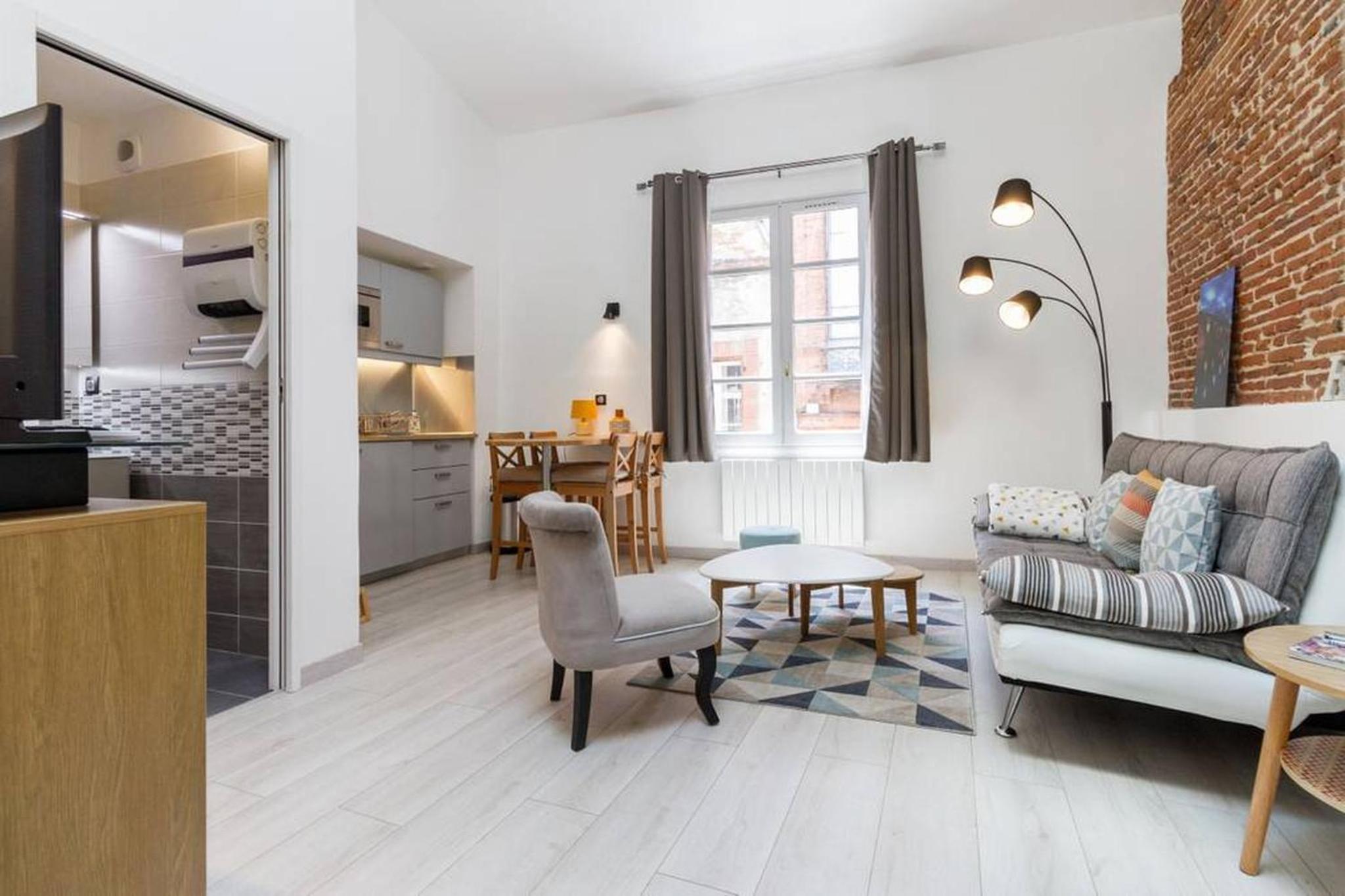 Charming Renovated Old Apartment at Place des Carmes view 5