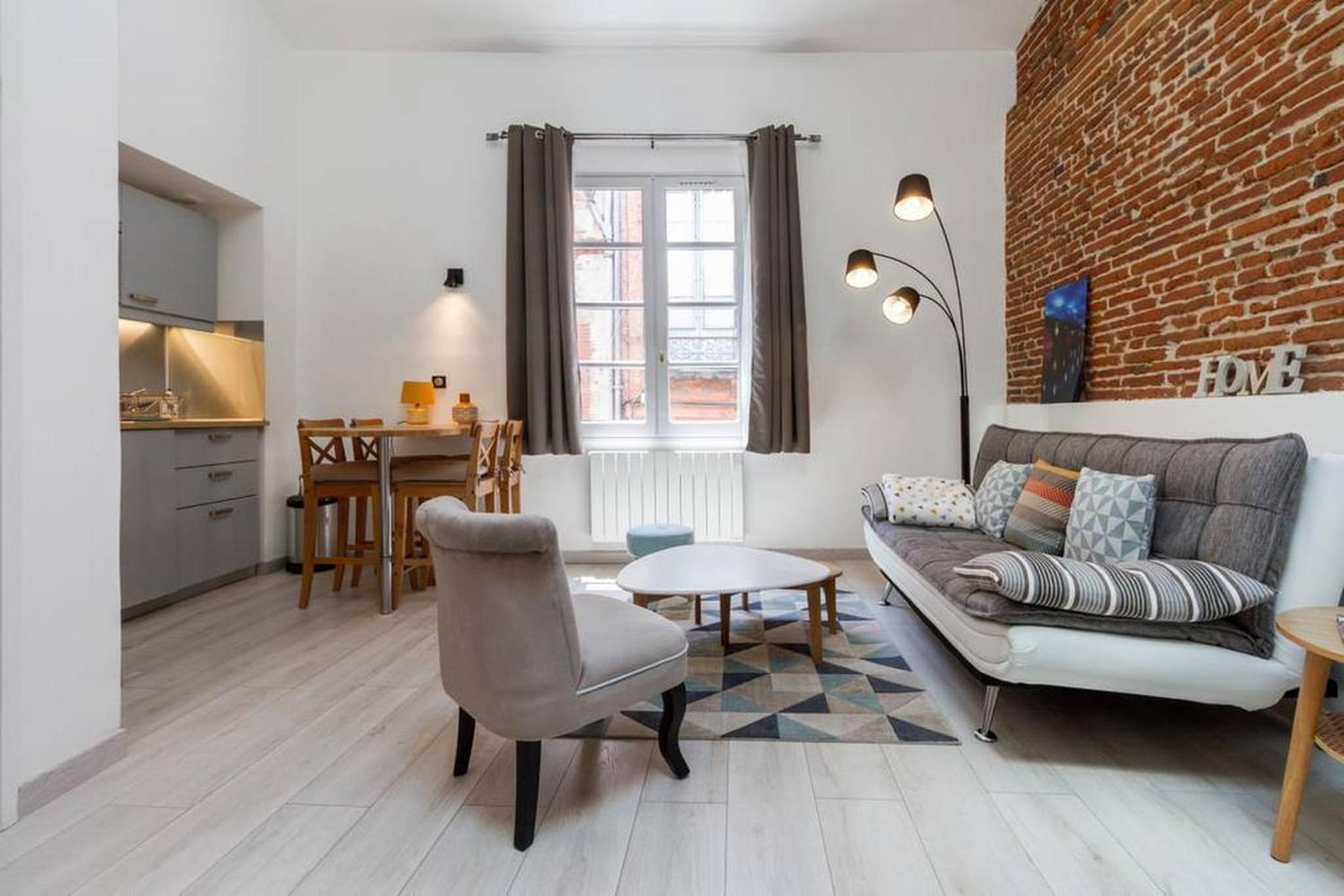 Charming Renovated Old Apartment at Place des Carmes view 2