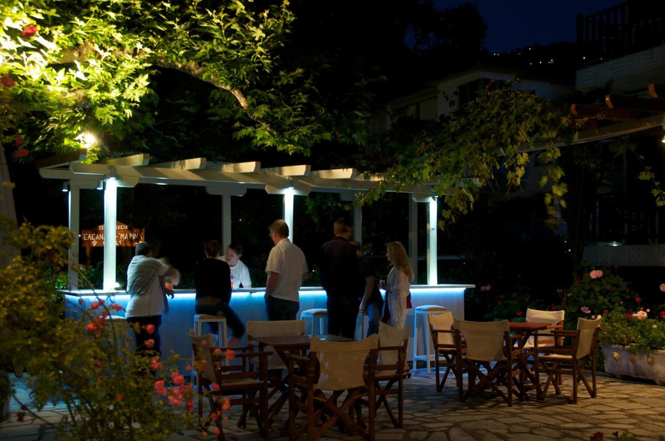 outdoor BBQ area