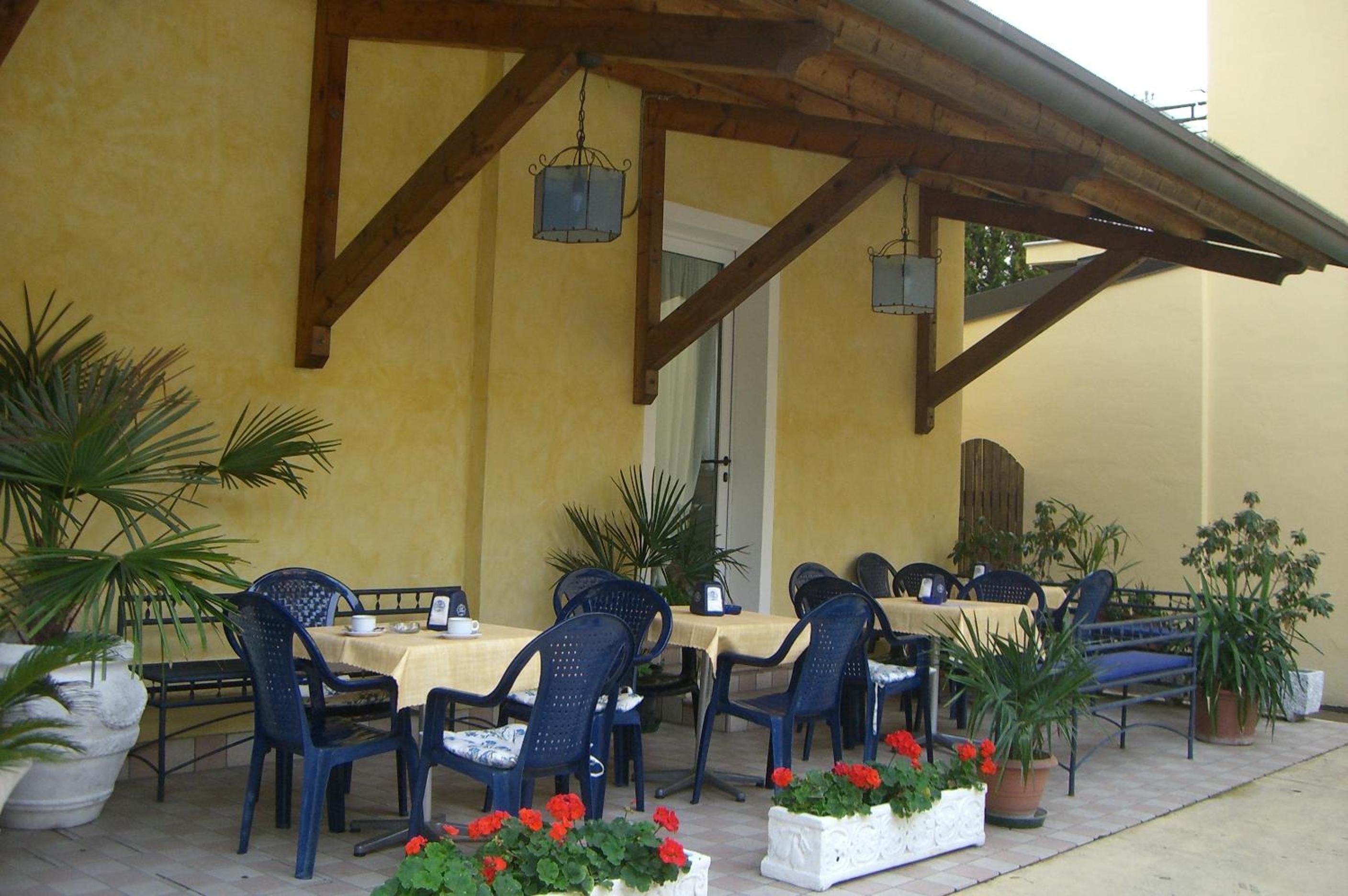 outdoor BBQ area