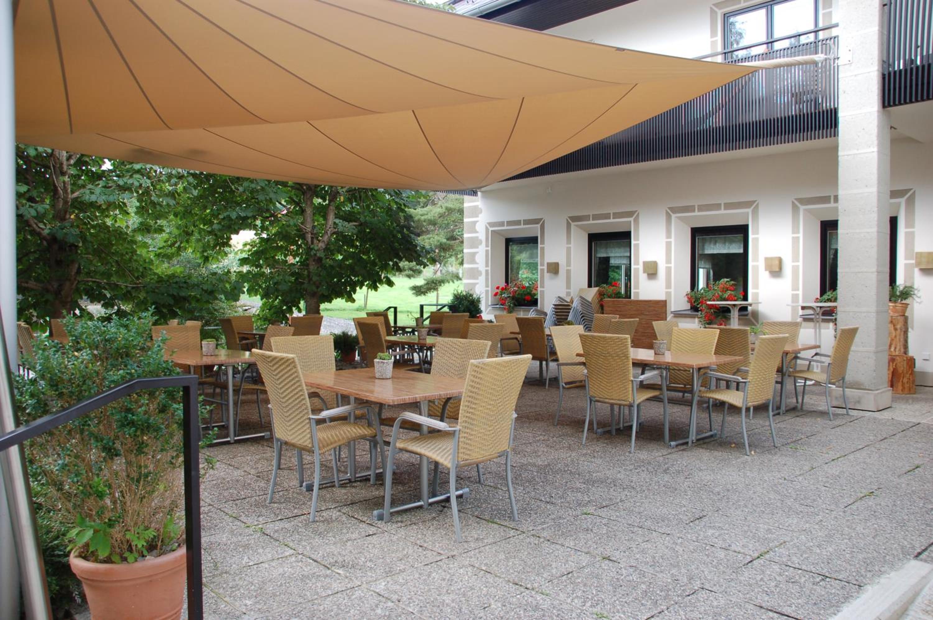 outdoor BBQ area