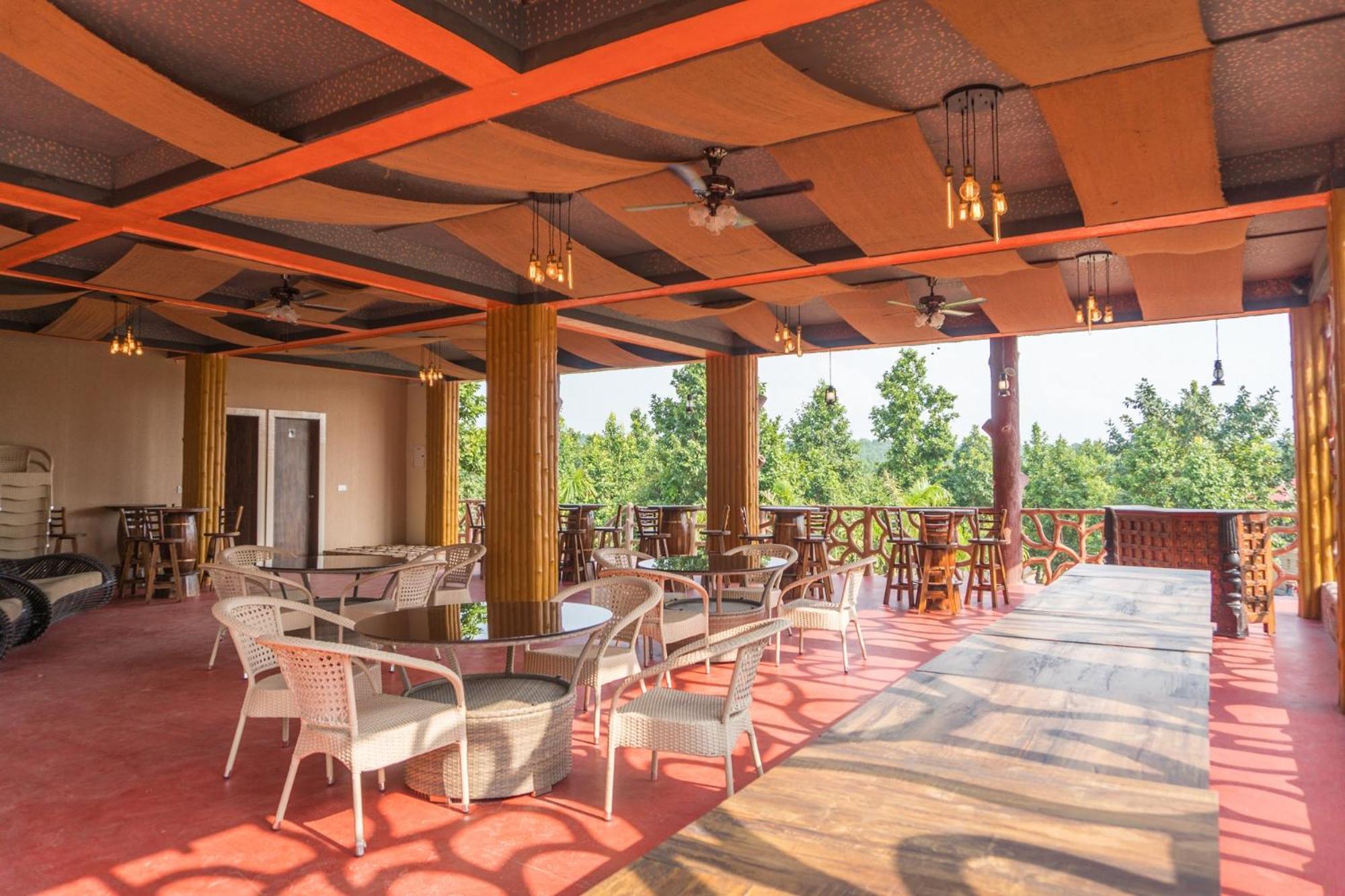 outdoor BBQ area