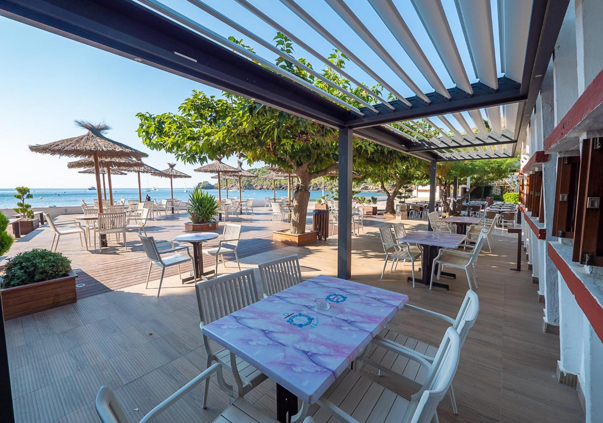 outdoor BBQ area