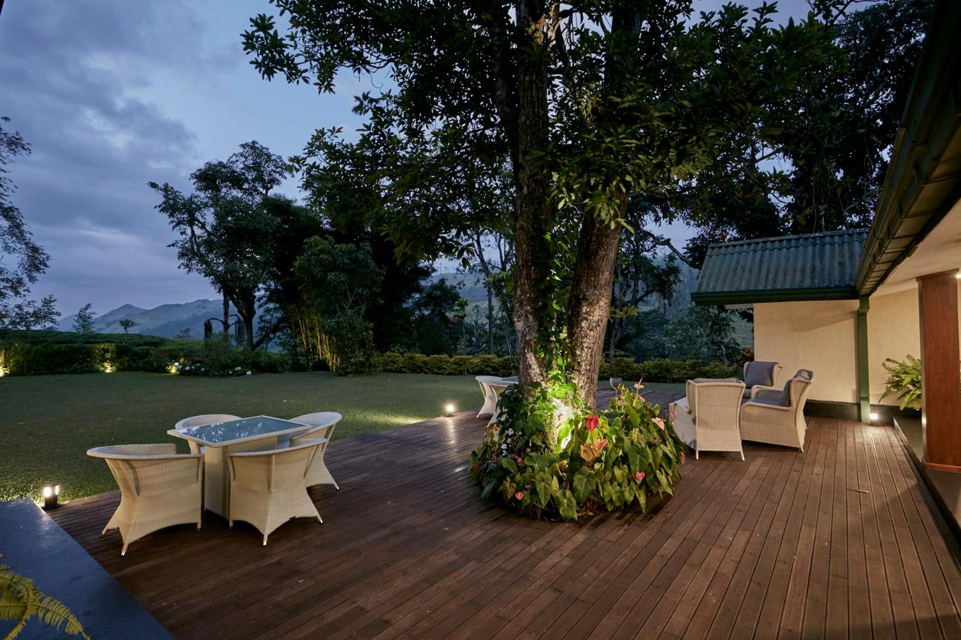 outdoor BBQ area