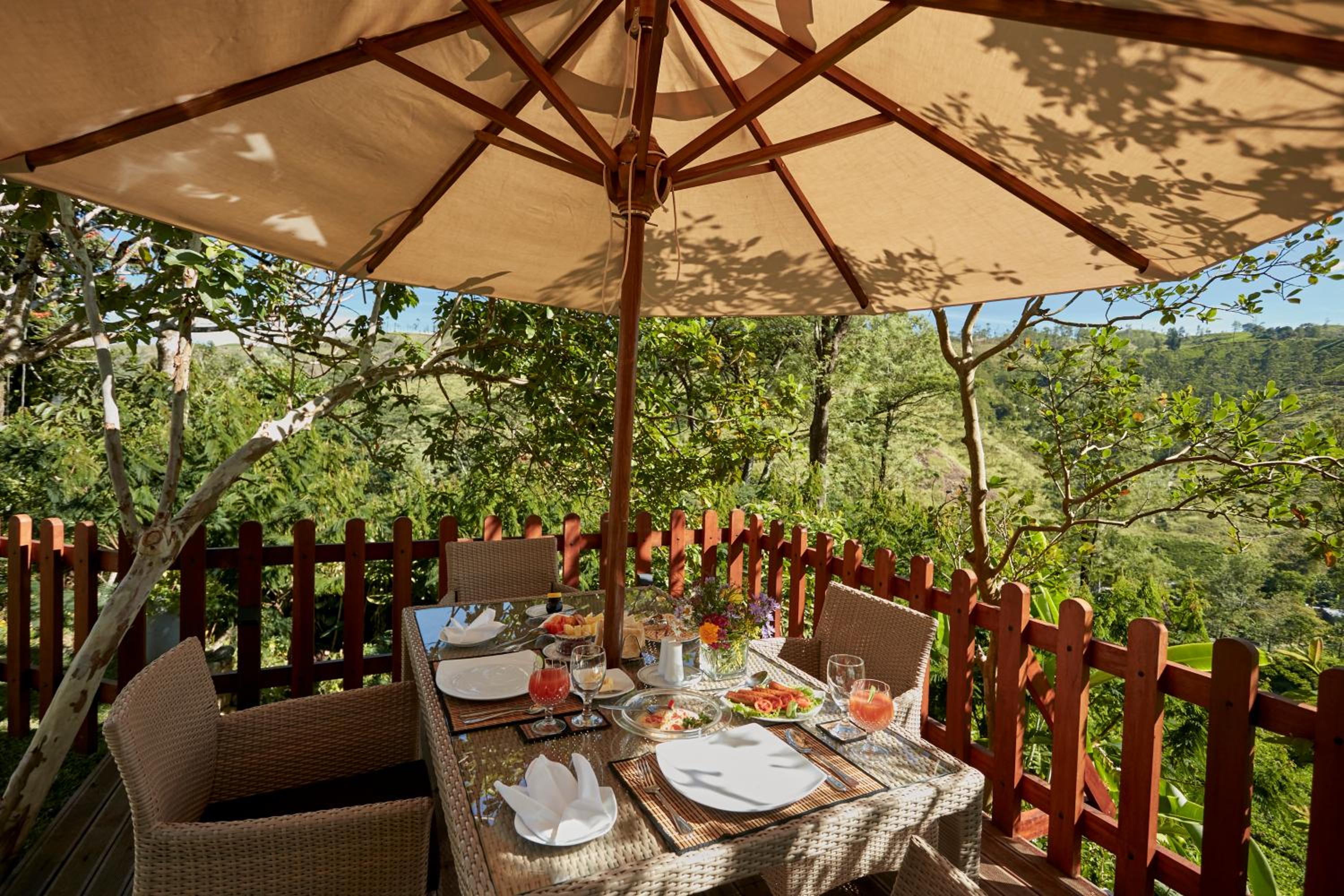 outdoor BBQ area