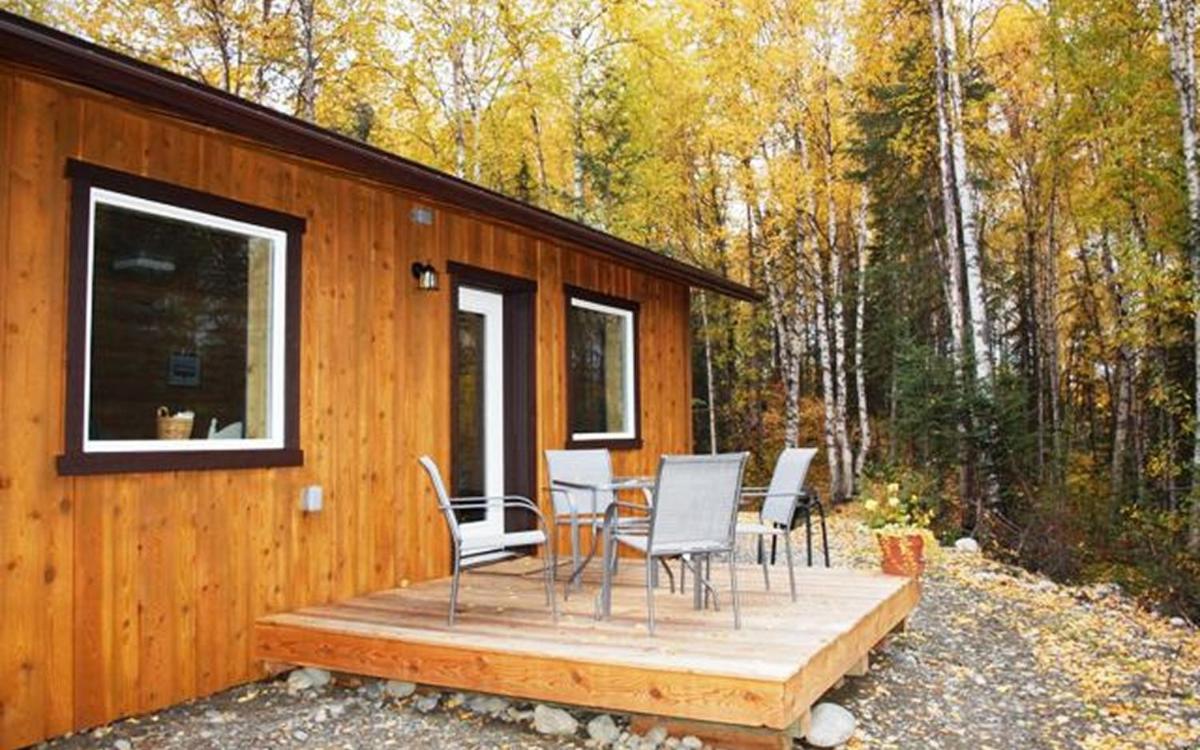 outdoor BBQ area