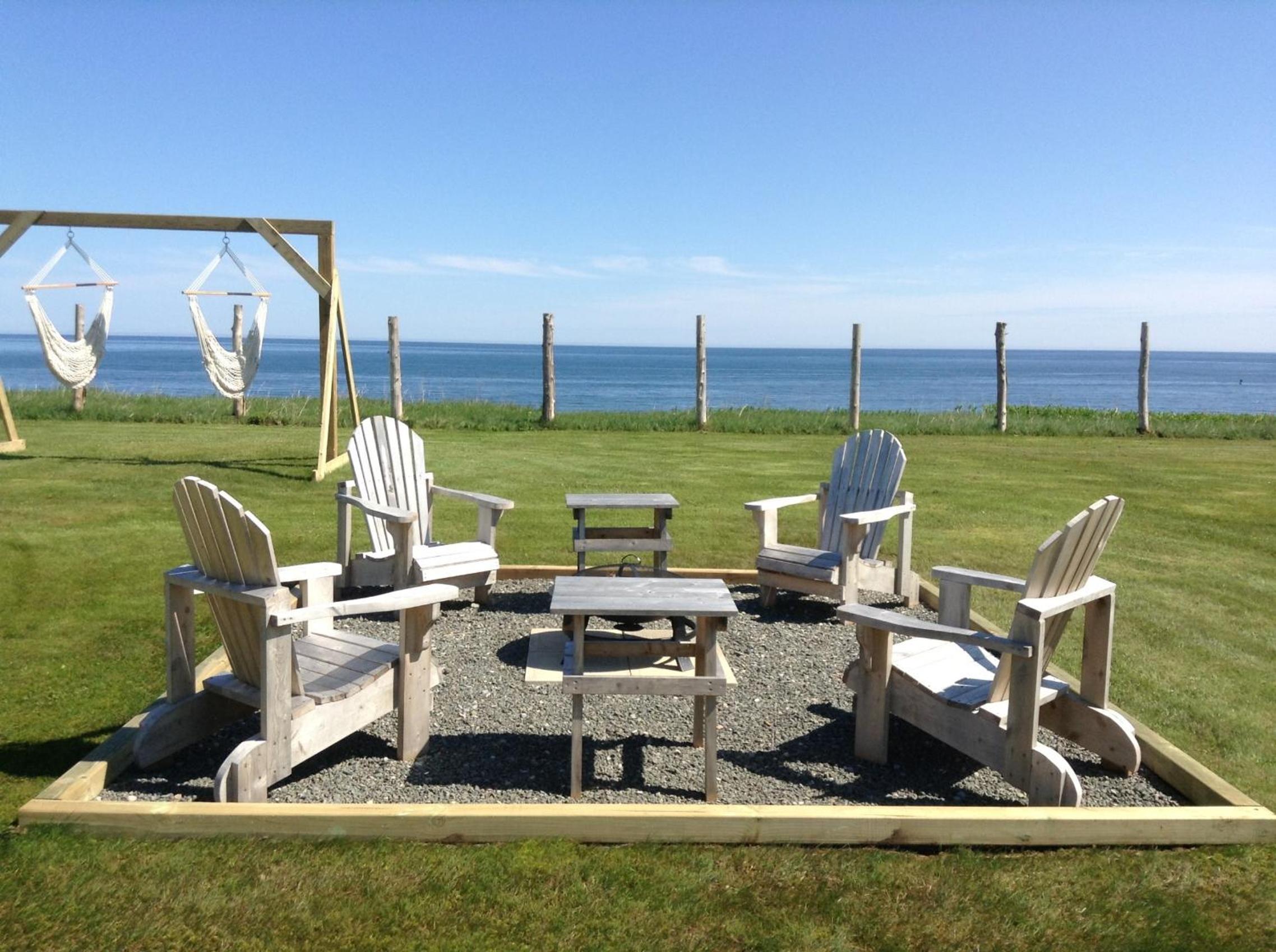 outdoor BBQ area